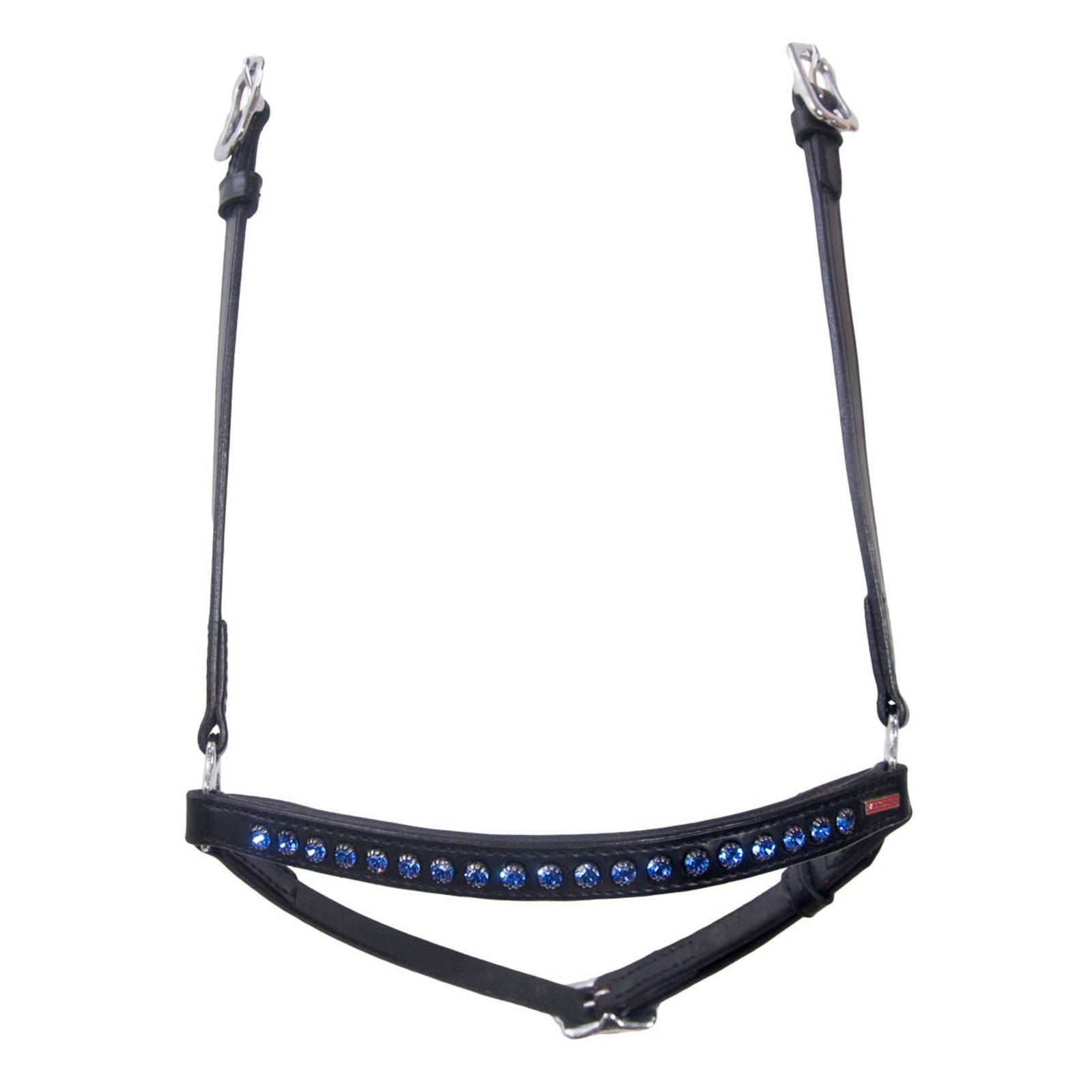 Karlslund Hannoveran noseband, 1 row crystals Bridles & Reins