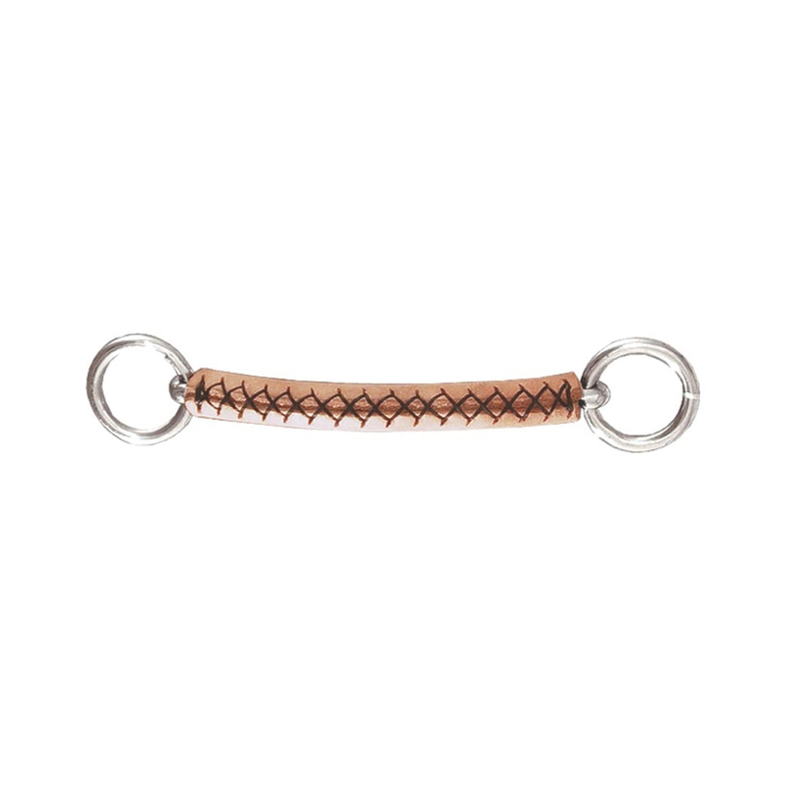 Finntack Overcheck bit, straight, leather covered Drafsport