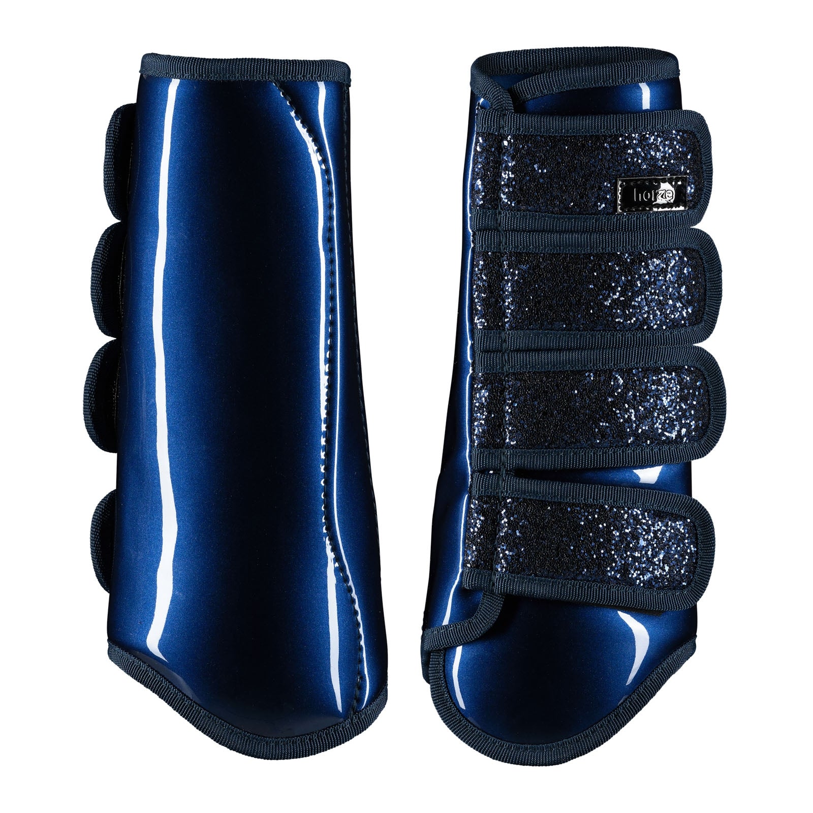 Horze Brushing Boots with Glitter Leg Protection & Hoof Protection for Horses
