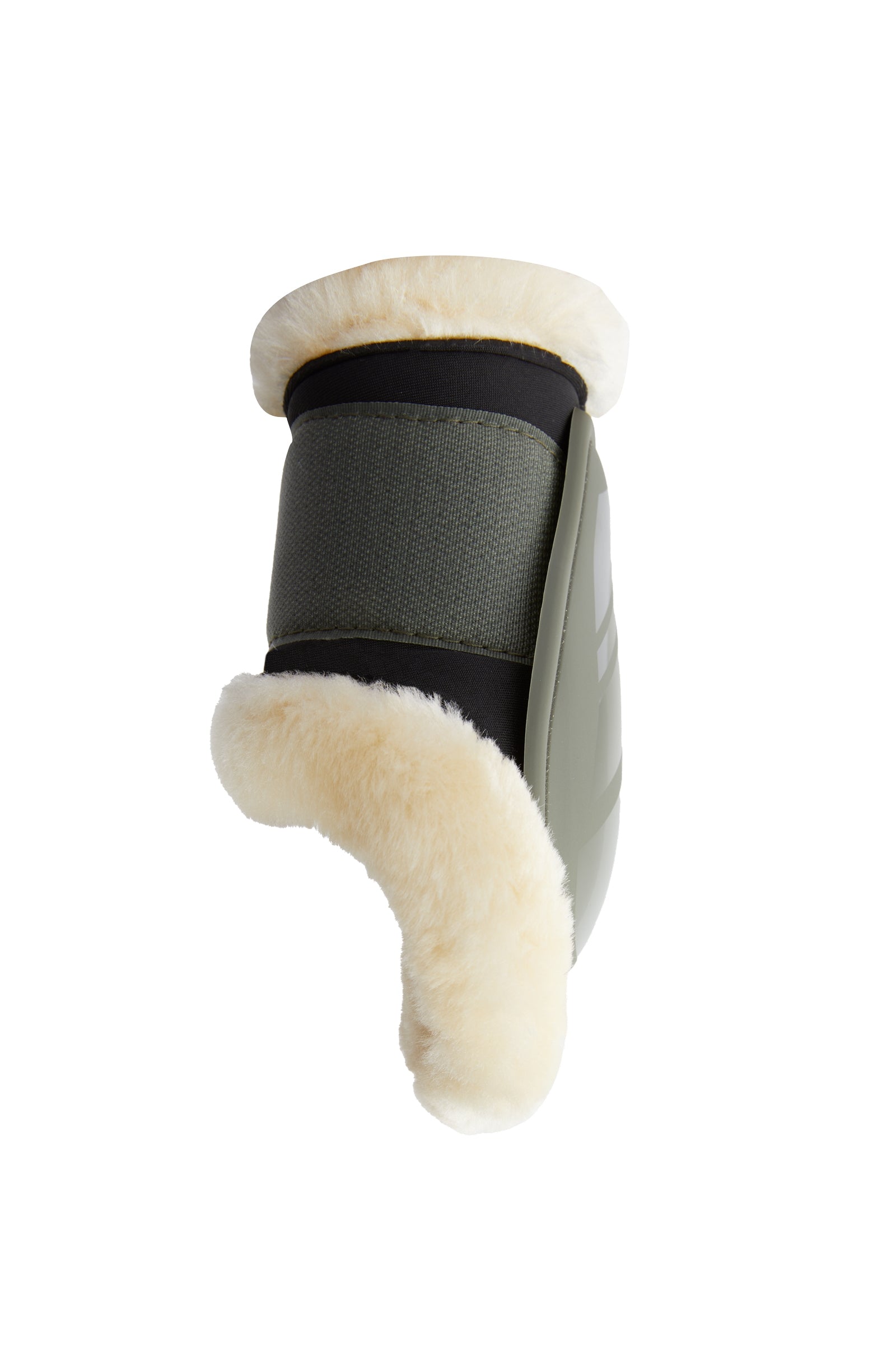 Horze Caliber Fetlock Boots with Faux Fur Lining Leg Protection & Hoof Protection for Horses
