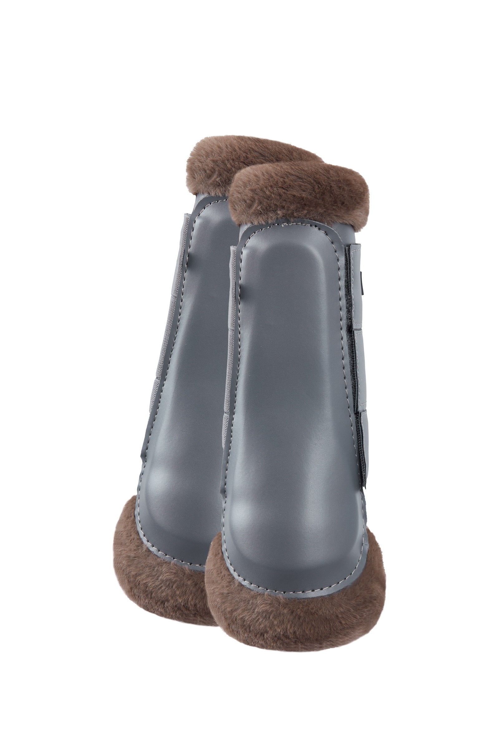 Horze Houston Brushing Boots with Faux Fur Lining Leg Protection & Hoof Protection for Horses