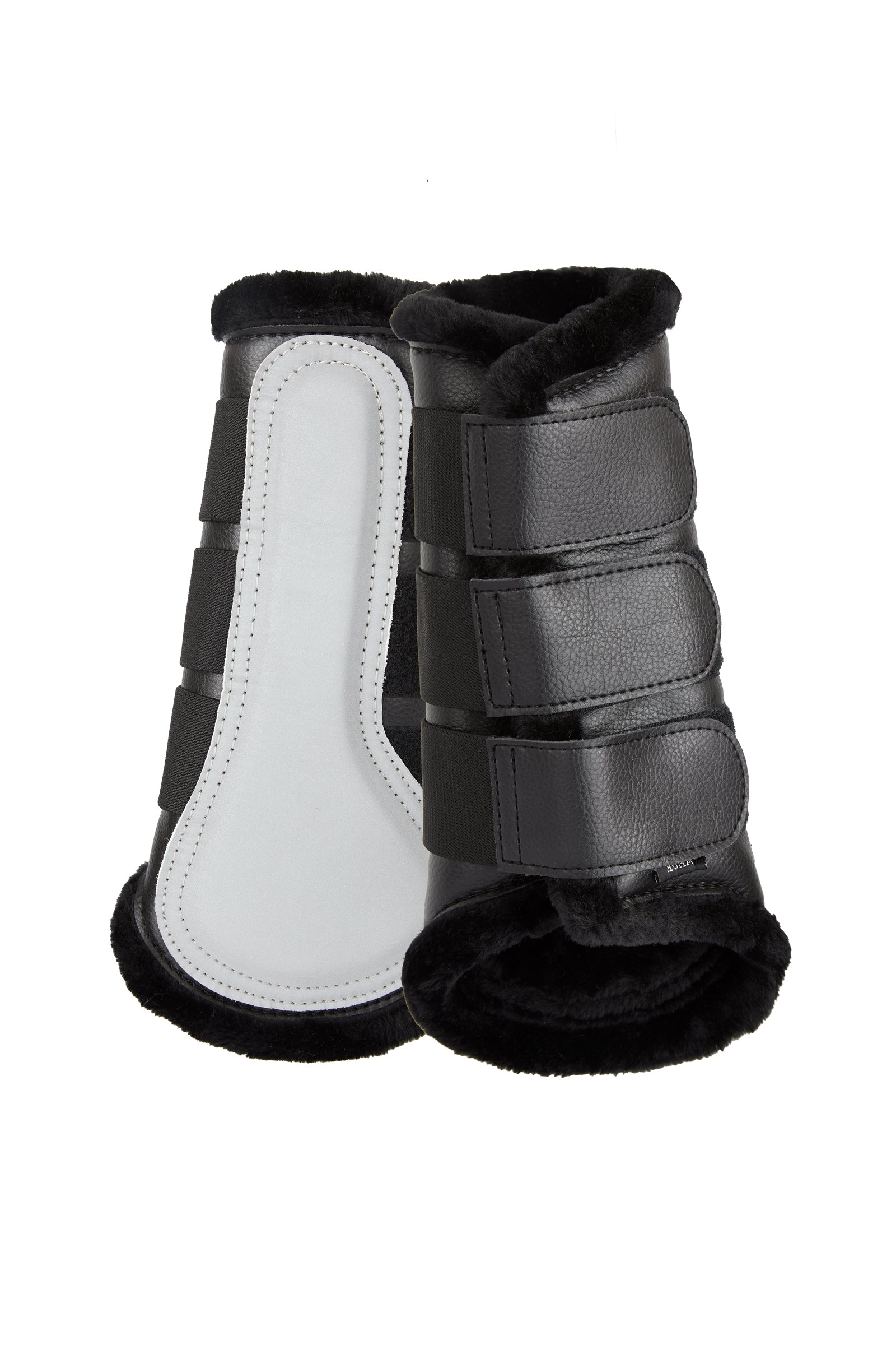 Horze Luminox Reflective Brushing Boots, Front Leg Protection & Hoof Protection for Horses