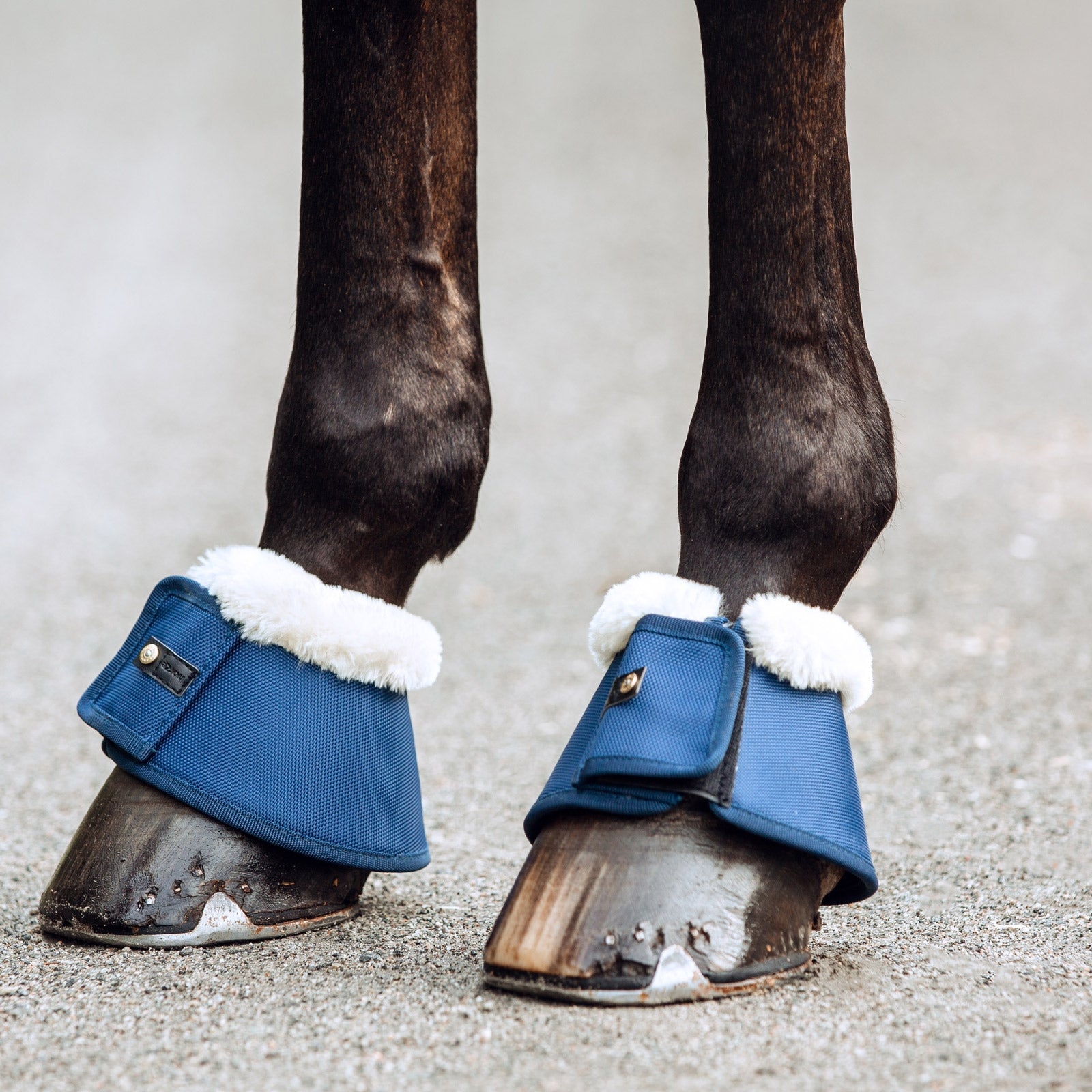 Horze Lincoln Bellboots with Fur Leg Protection & Hoof Protection for Horses