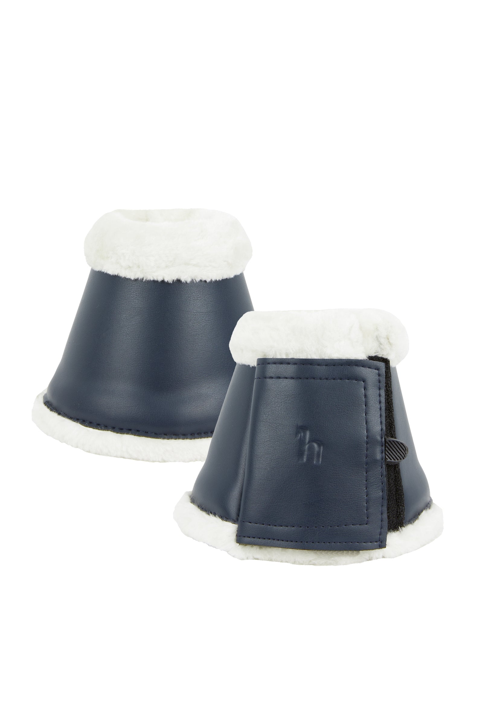 Horze Ghent Bell Boots with Faux Fur Leg Protection & Hoof Protection for Horses