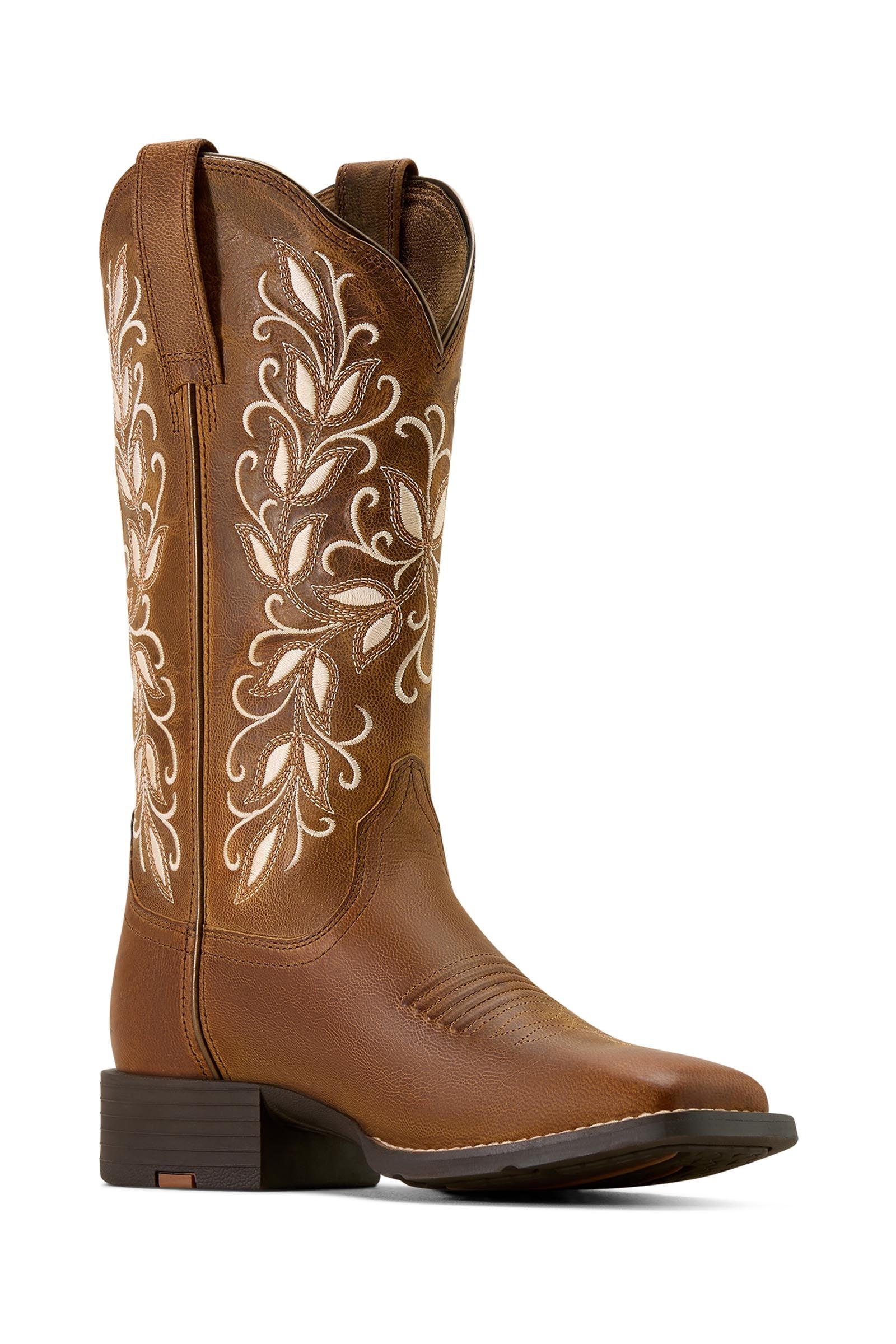 Ariat Women's Round Up Holly Wide Square Toe Western Boots Paardrijlaarzen & chaps
