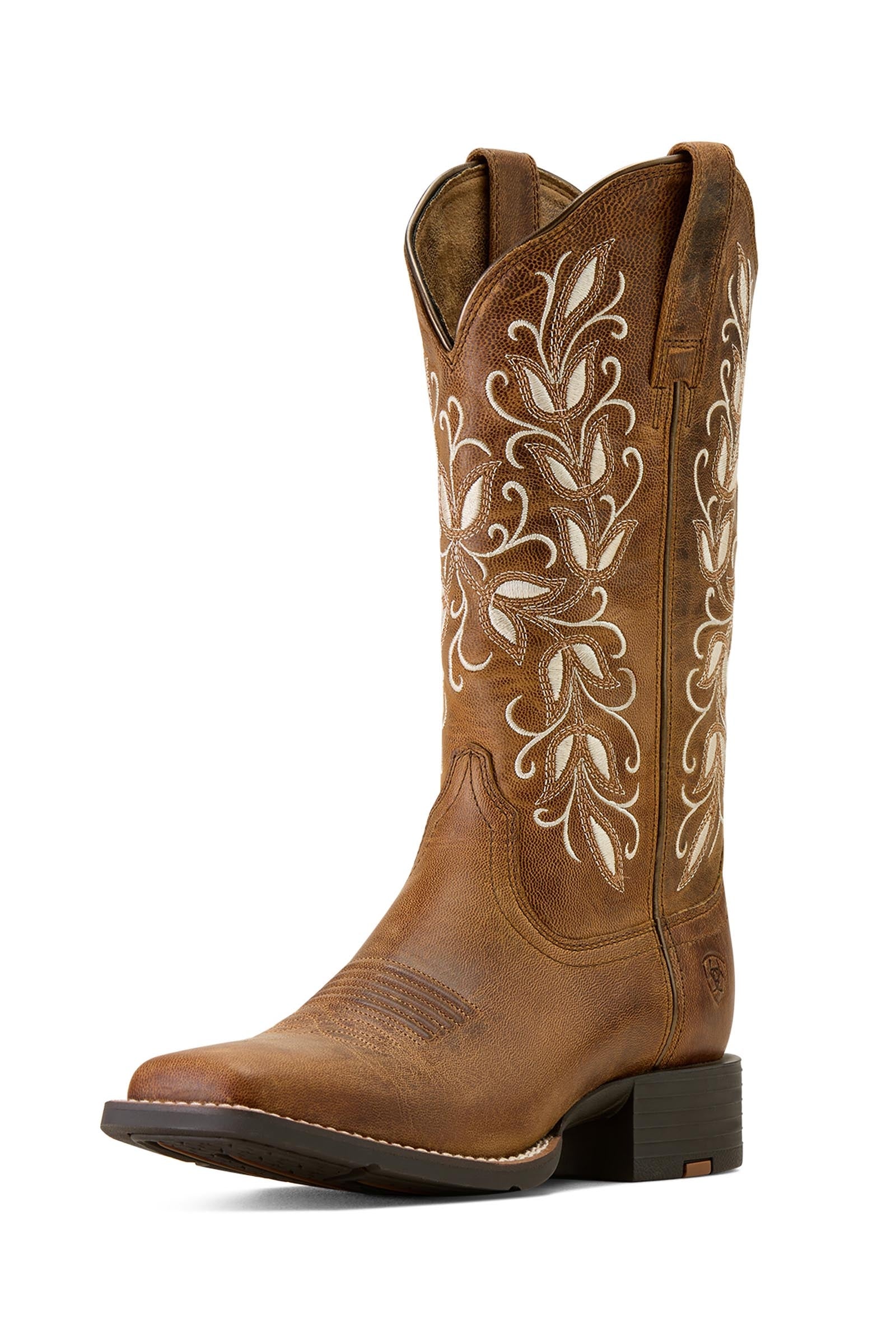 Ariat Women's Round Up Holly Wide Square Toe Western Boots Riding Boots & Riding Shoes