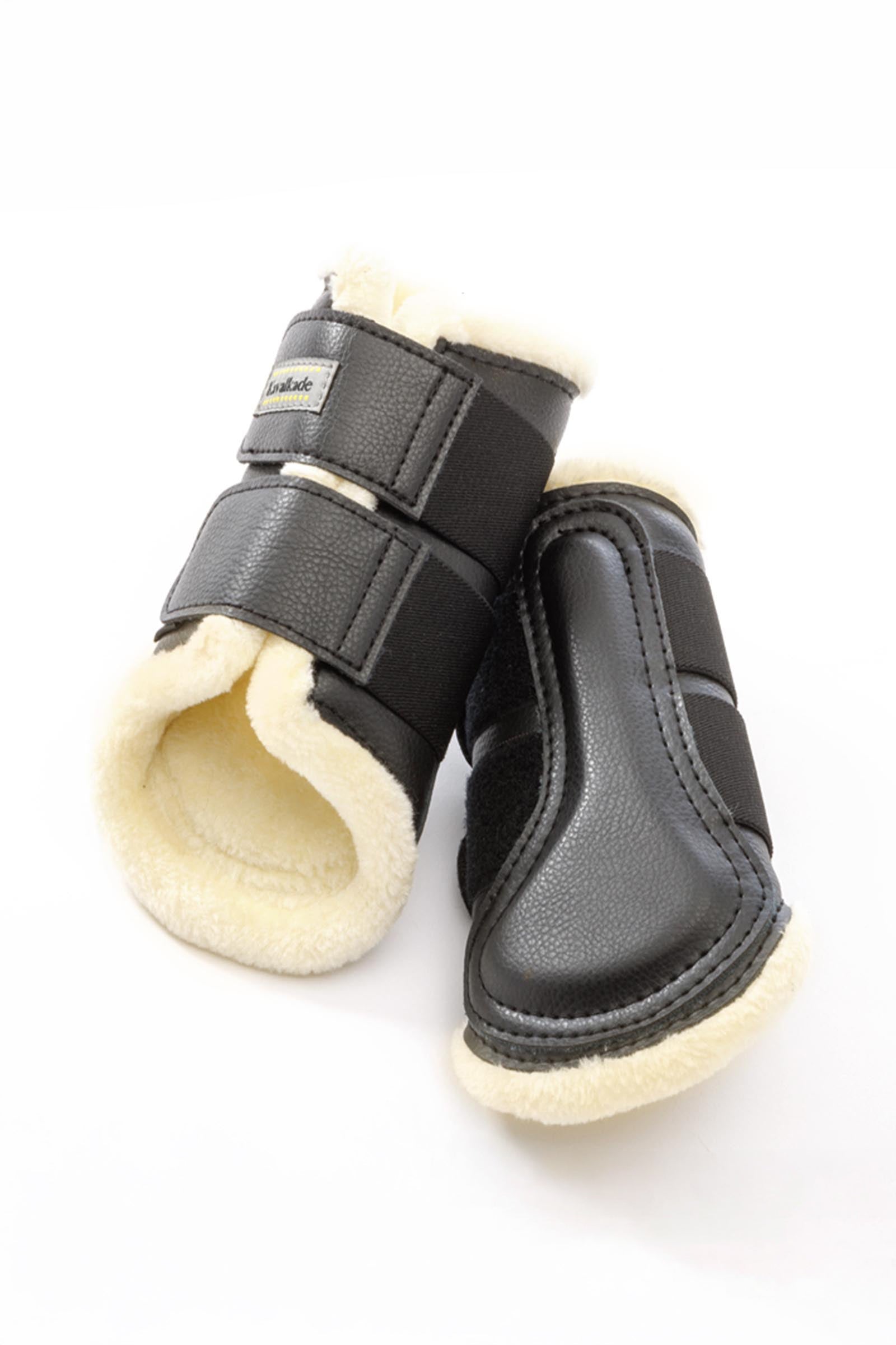Kavalkade Anatomic kunstleren beenbeschermers met imitatiebont Leg Protection & Hoof Protection for Horses