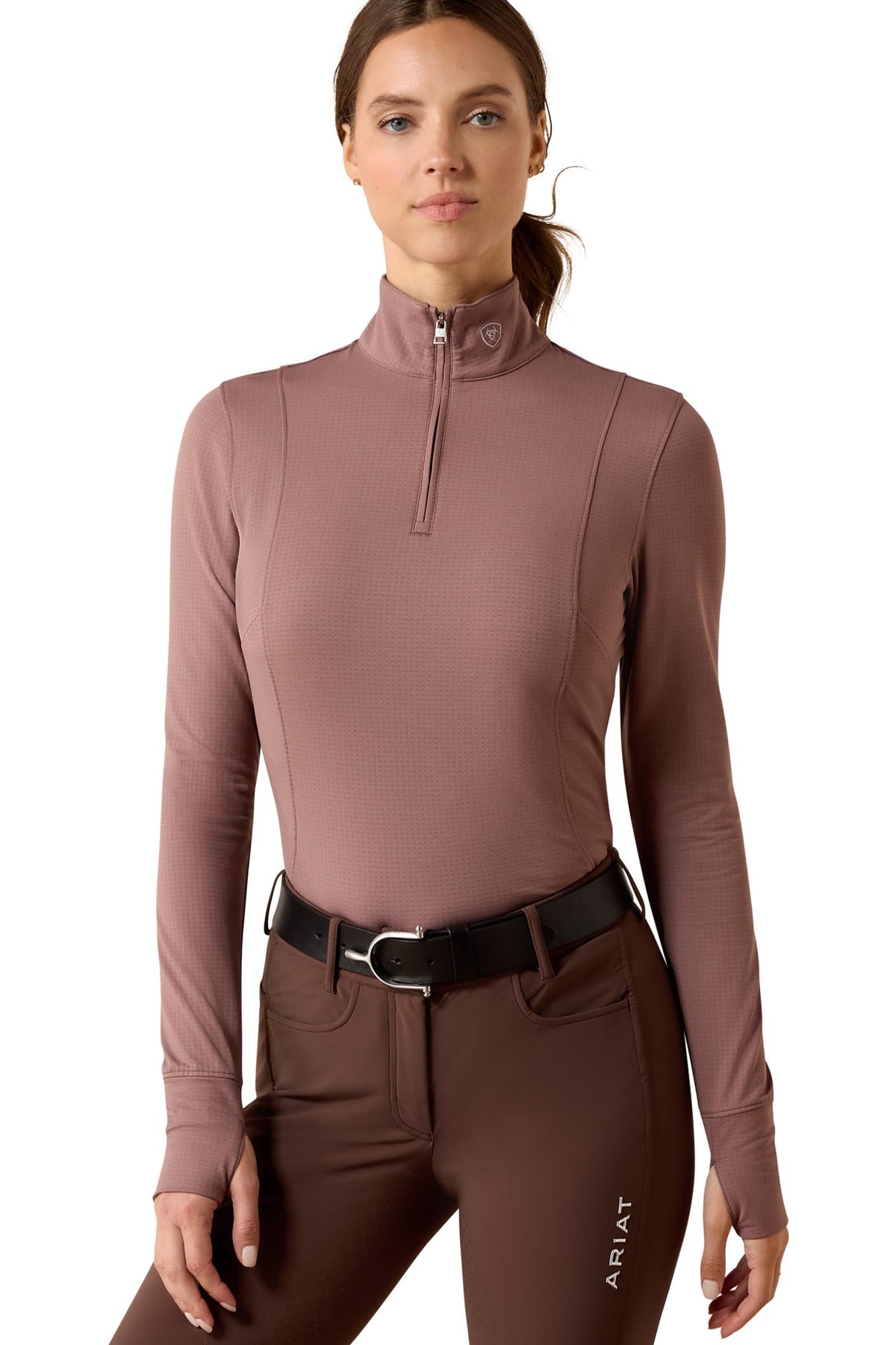 Ariat Femme Haut technique Gridwork 2.0 à 1/4 zip Vêtements d'équitation femme