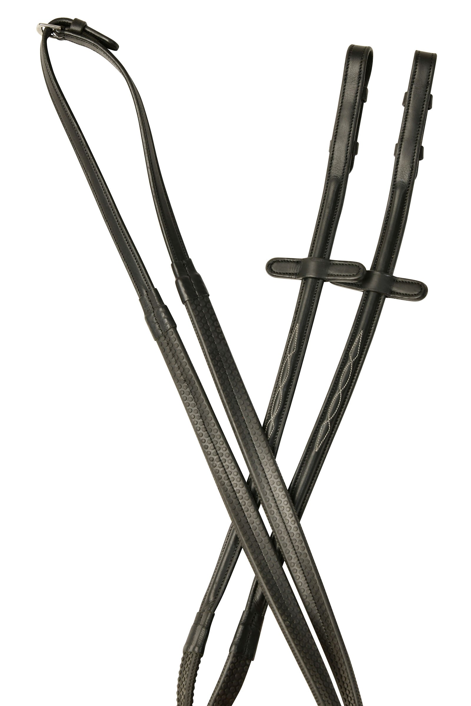 Collegiate Comfitec Opulux Fancy rubberen teugels met verhoogd ontwerp Hoofdstellen & Teugels