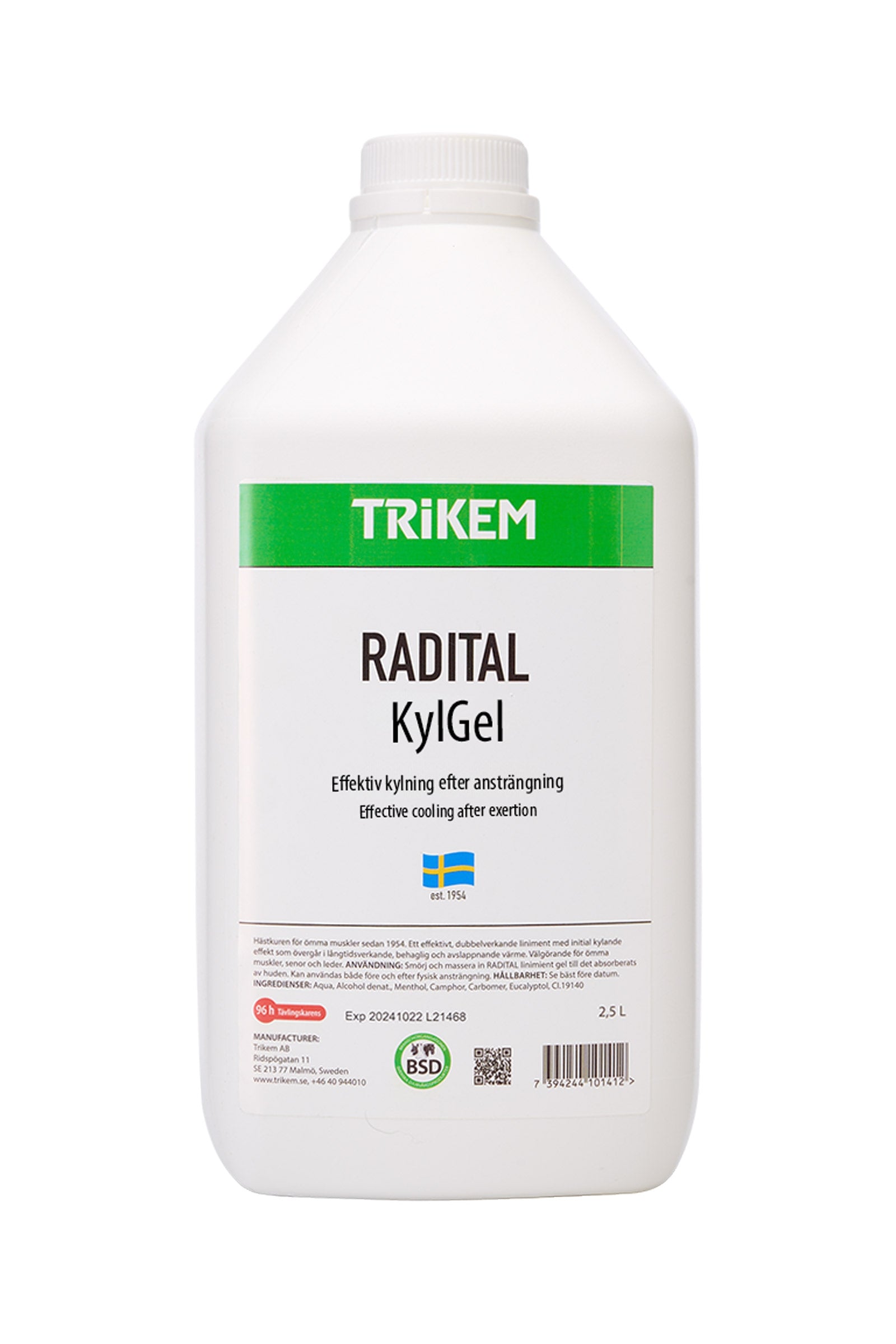 Trikem Radital koelgel, 2,5 liter Gezondheid
