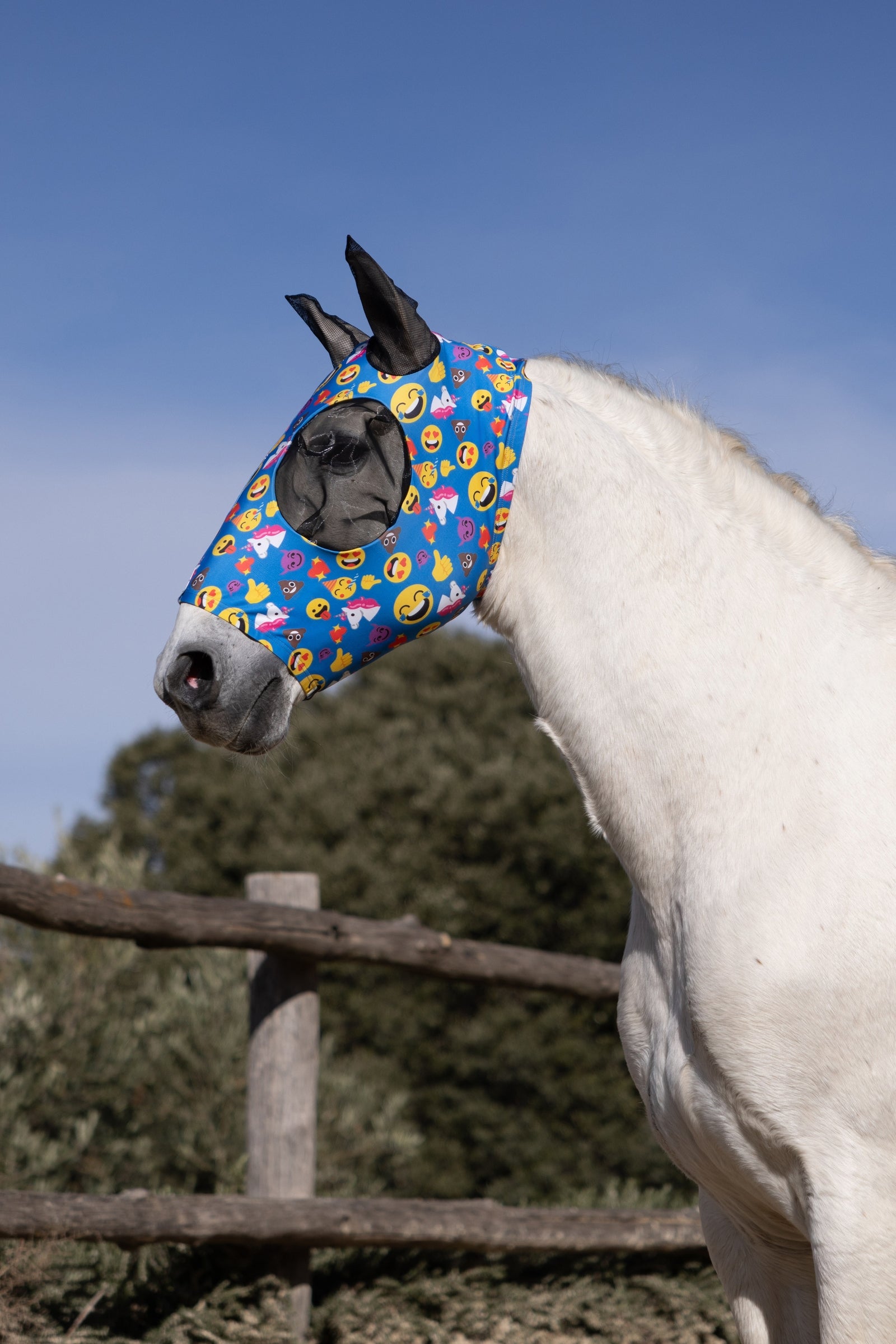 Horze Elastic Pull-On Fly Mask Antifly Protection for Horses