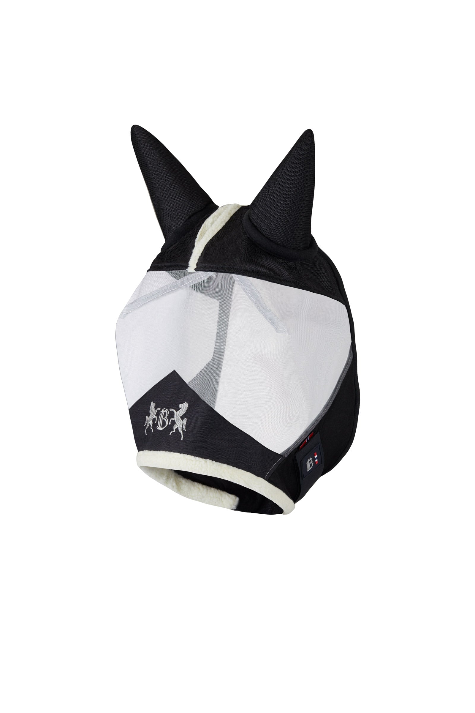 B Vertigo Delux vliegenmasker met imitatiebont Vliegenbescherming