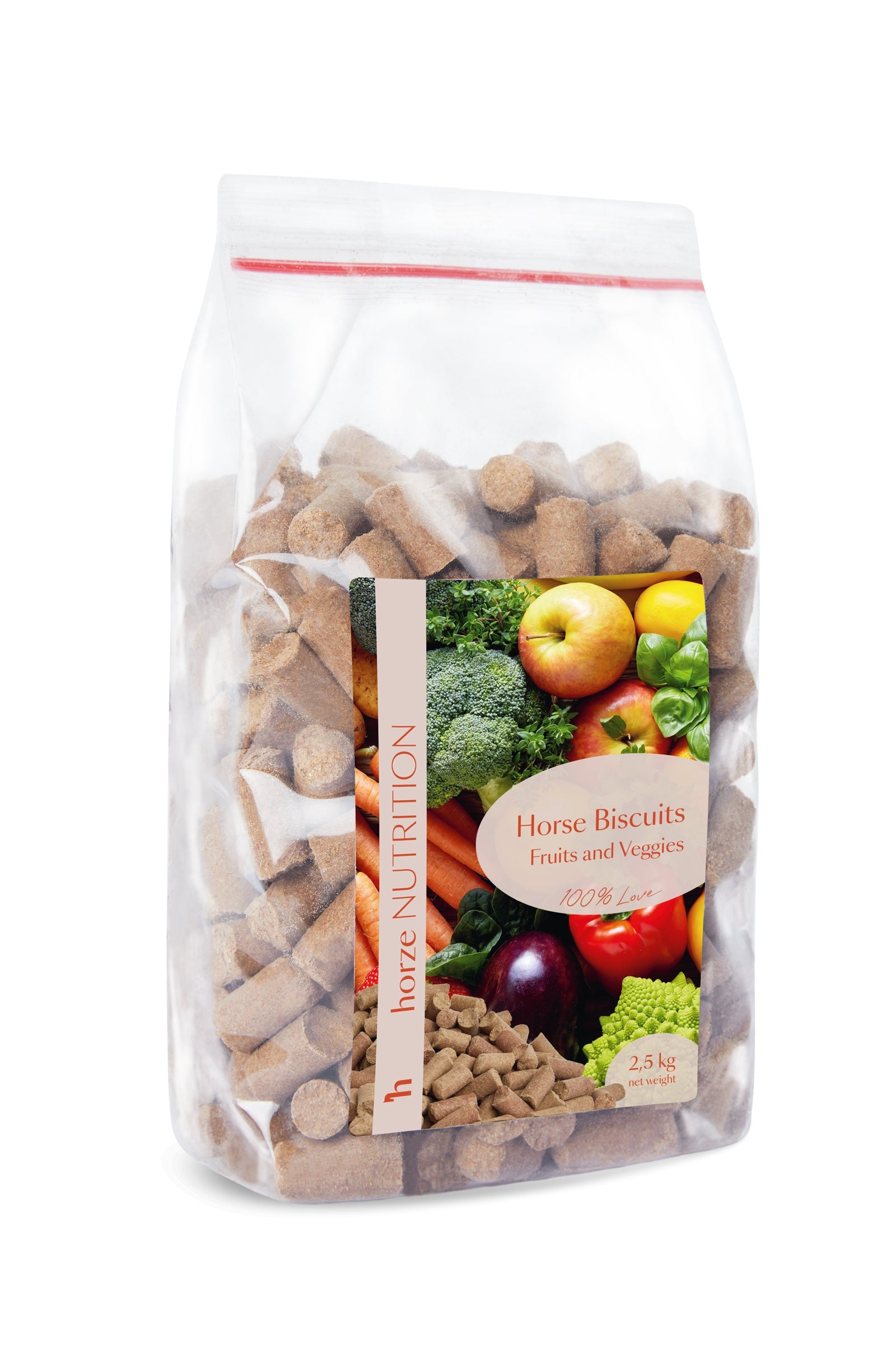 Horze Biscuits Fruits & Veggies, paardensnoepjes, 2,5 kilo Horse Feed & Nutrition