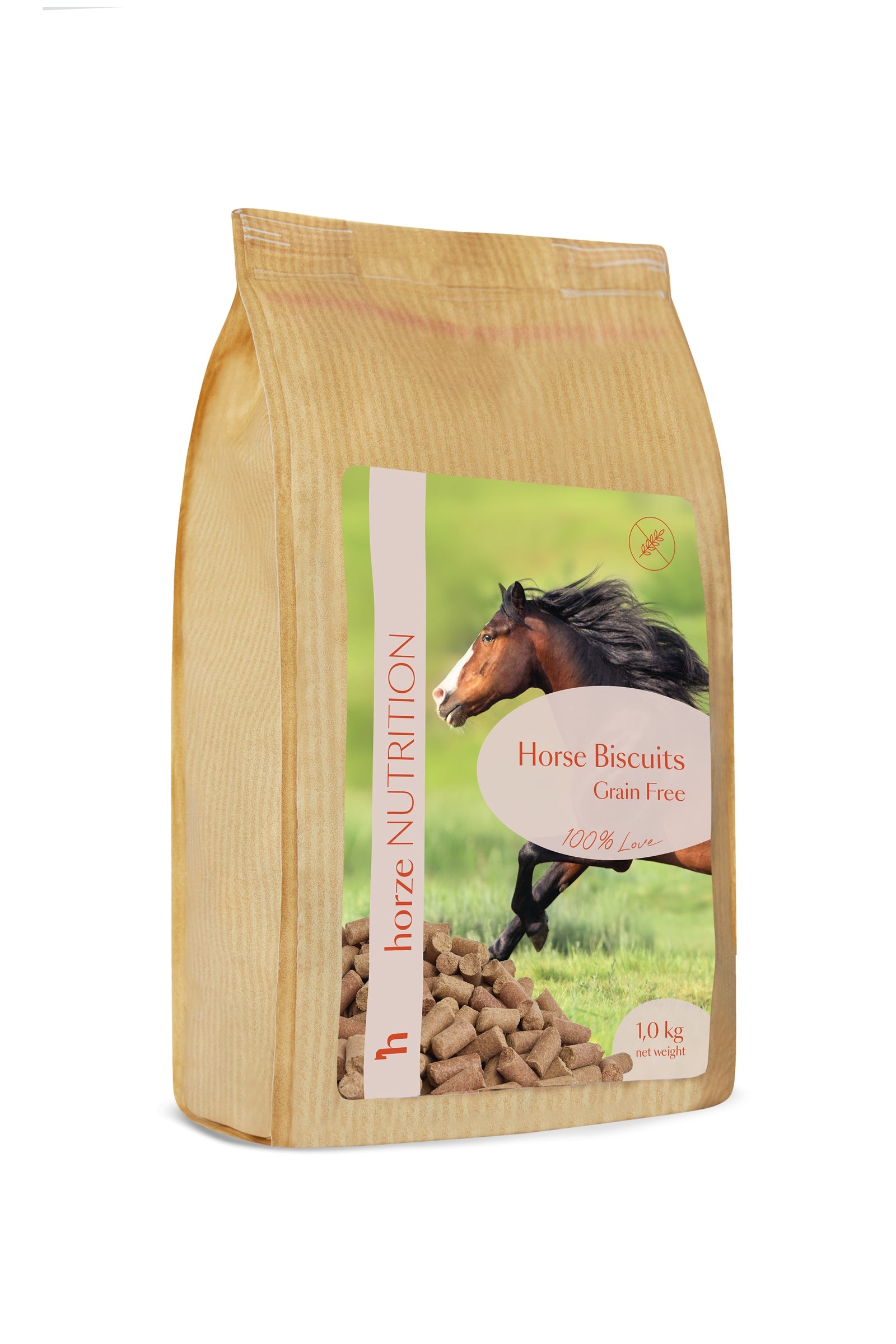 Horze Biscuits Grain Free, Treats 1kg Horse Feed & Nutrition