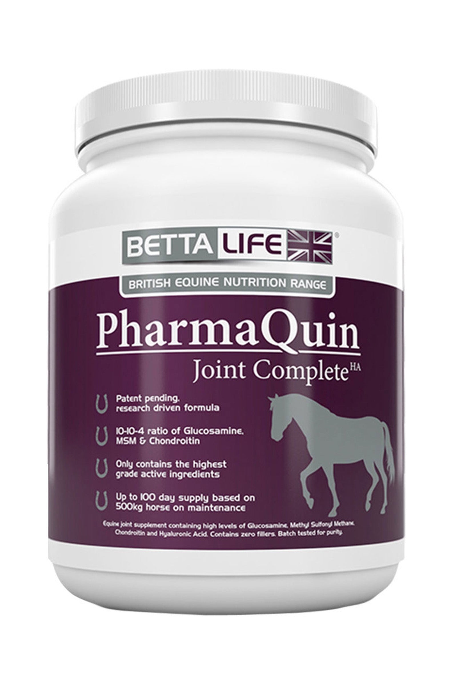 Betta Life PharmaQuin Joint Complete HA Equine 1Kg Horse Feed & Nutrition