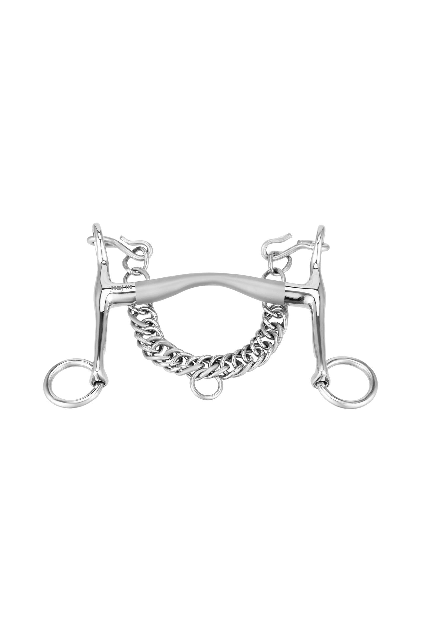 Sprenger Satinox stang en trens, 14 mm, 5 cm scharen, roestvrij staal Bitten