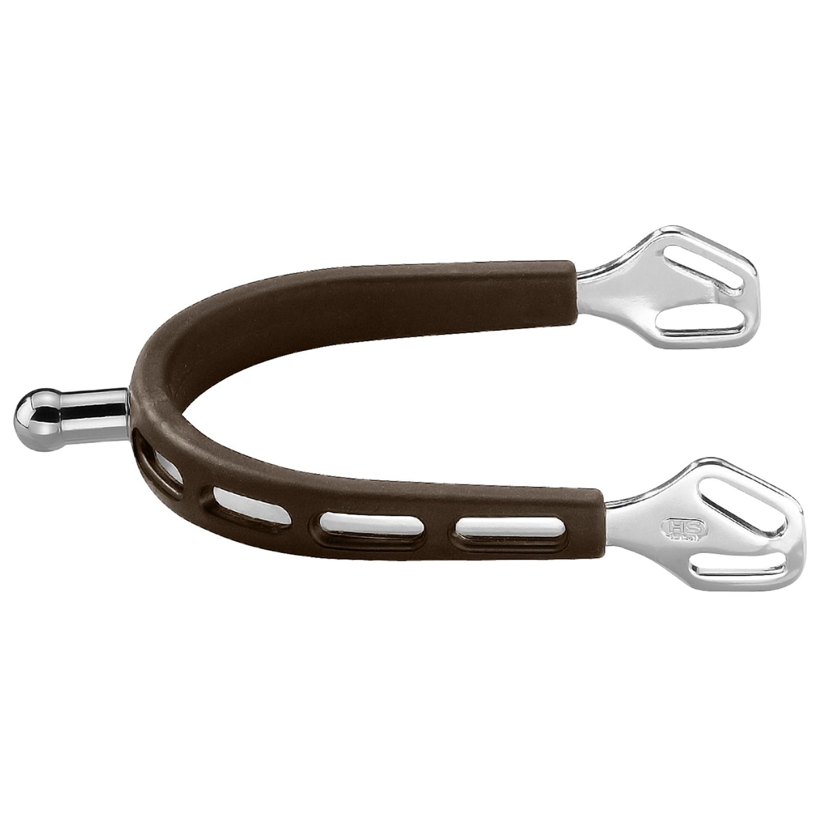 Sprenger Ultra Fit Brown Grip Sporen, SS Ball Neck Zwepen