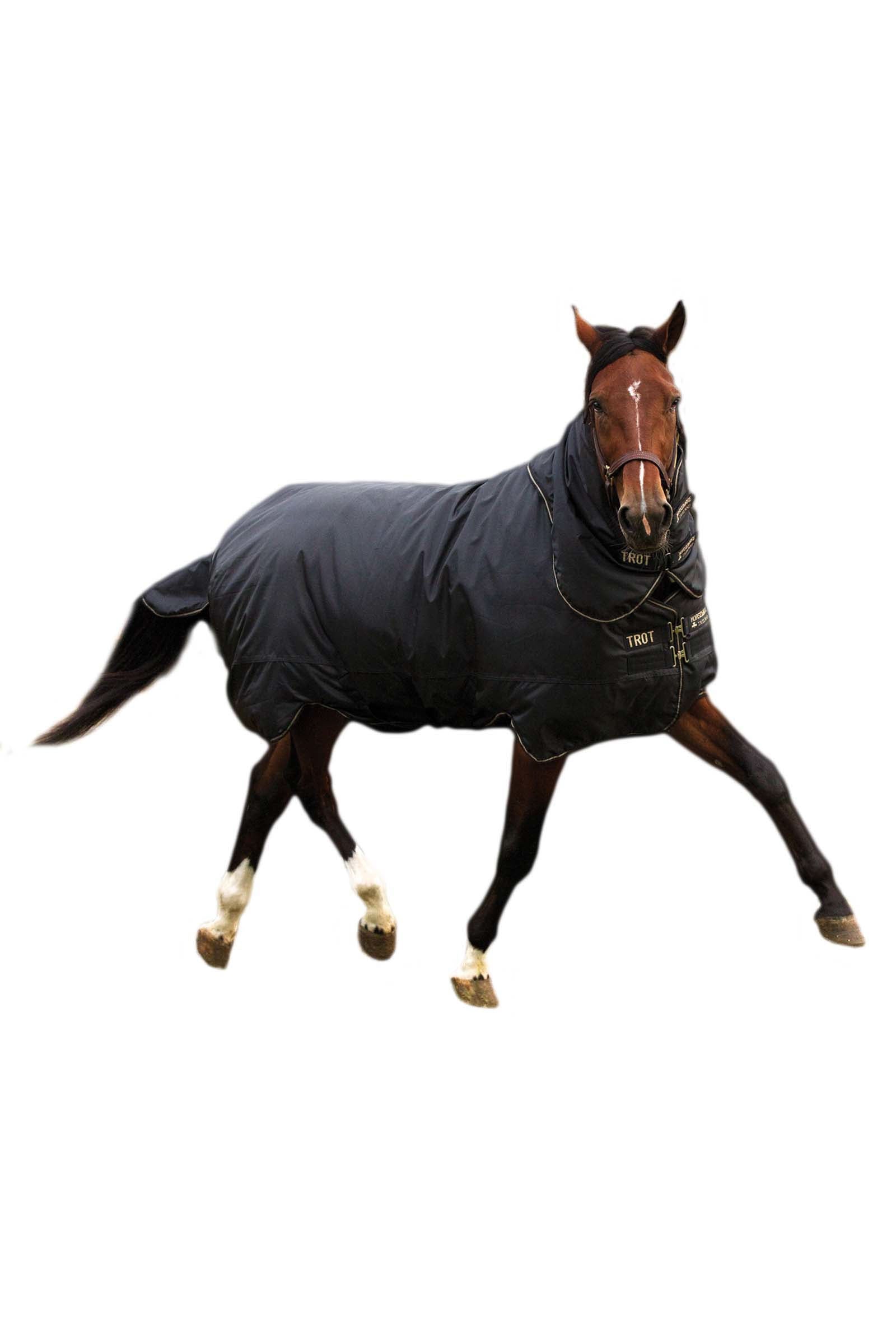 Horseware Trot Plus Outdoordeken met afneembaar halsdeel, 350g Paardendekens