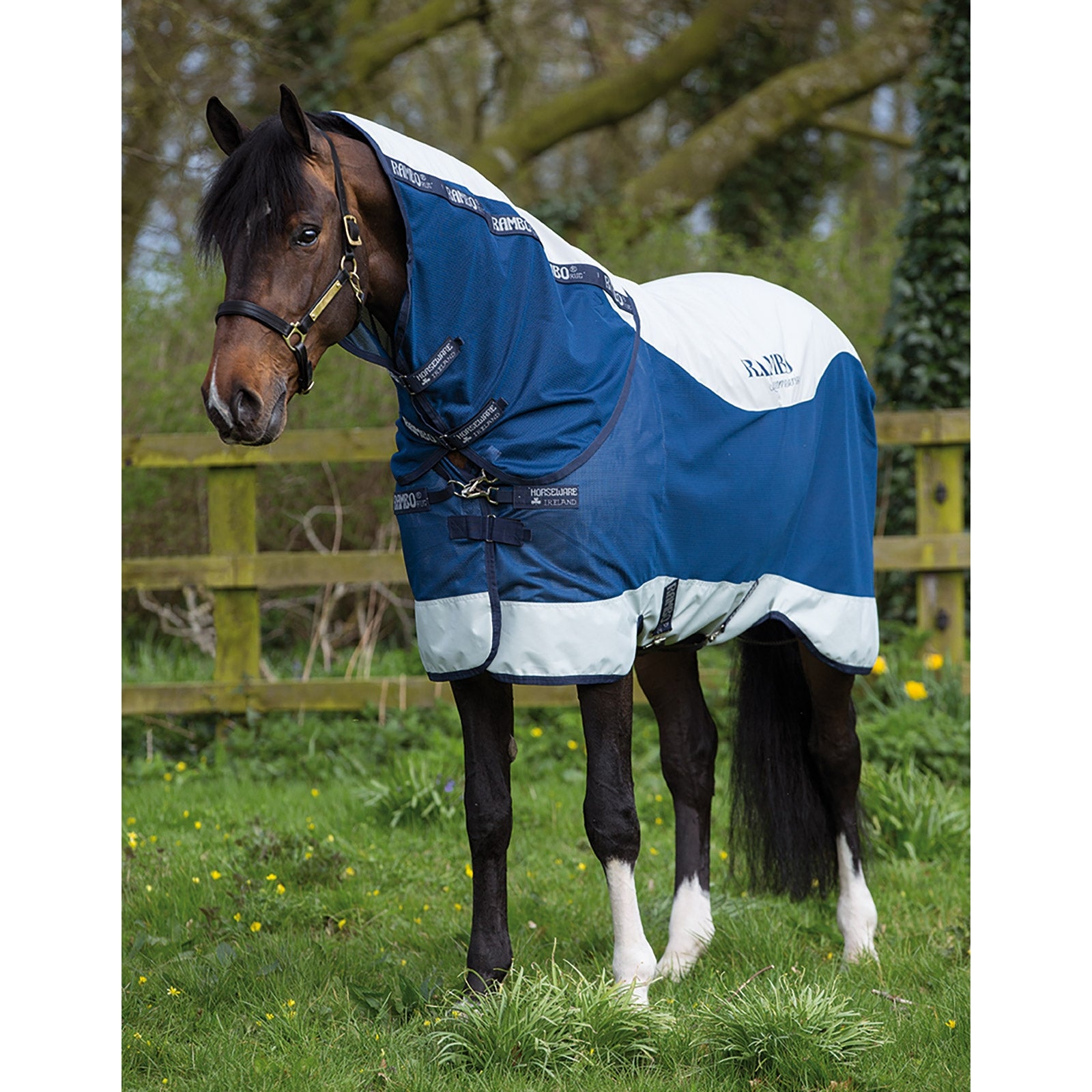 Horseware Rambo Summer Series Turnout Rug With Liner (0g / 100g) and Detachable Neck Horse Rugs