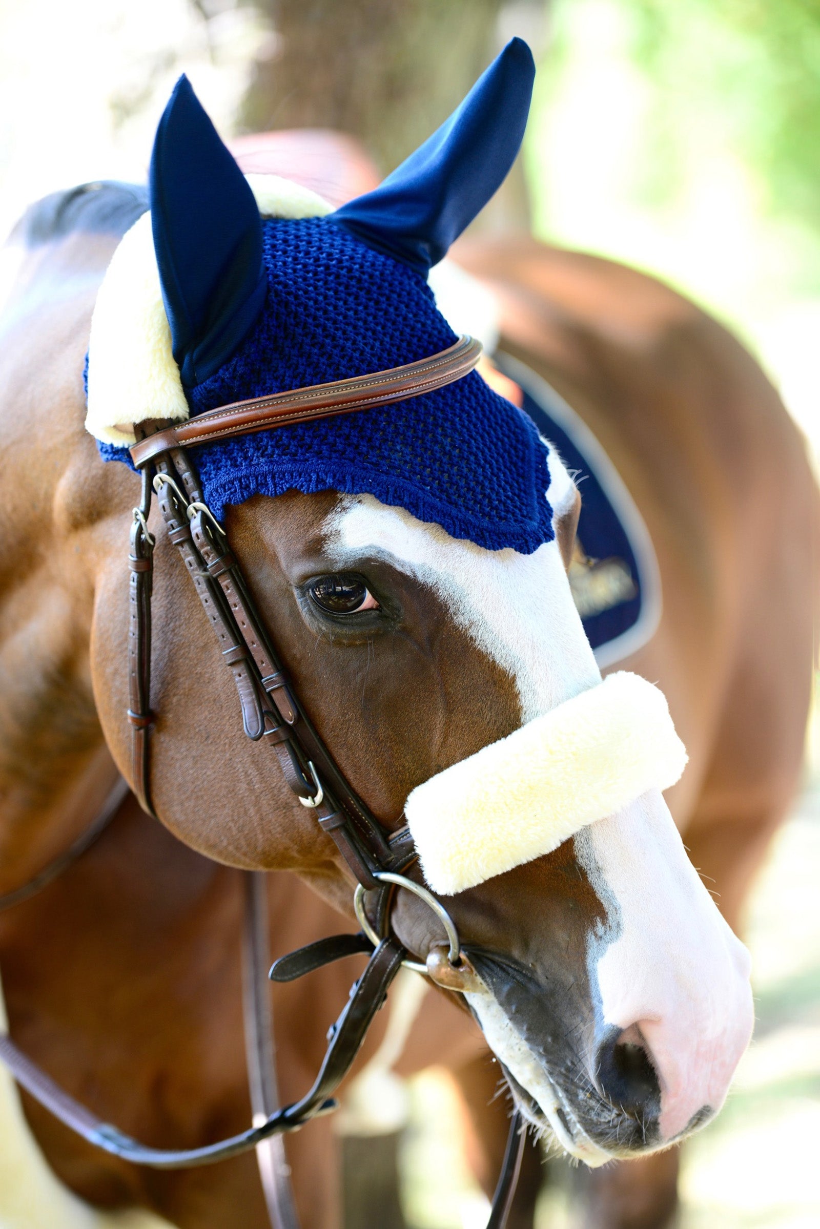 Kentucky Horsewear Lamsvel Neusriem hoes Hoofdstellen & Teugels