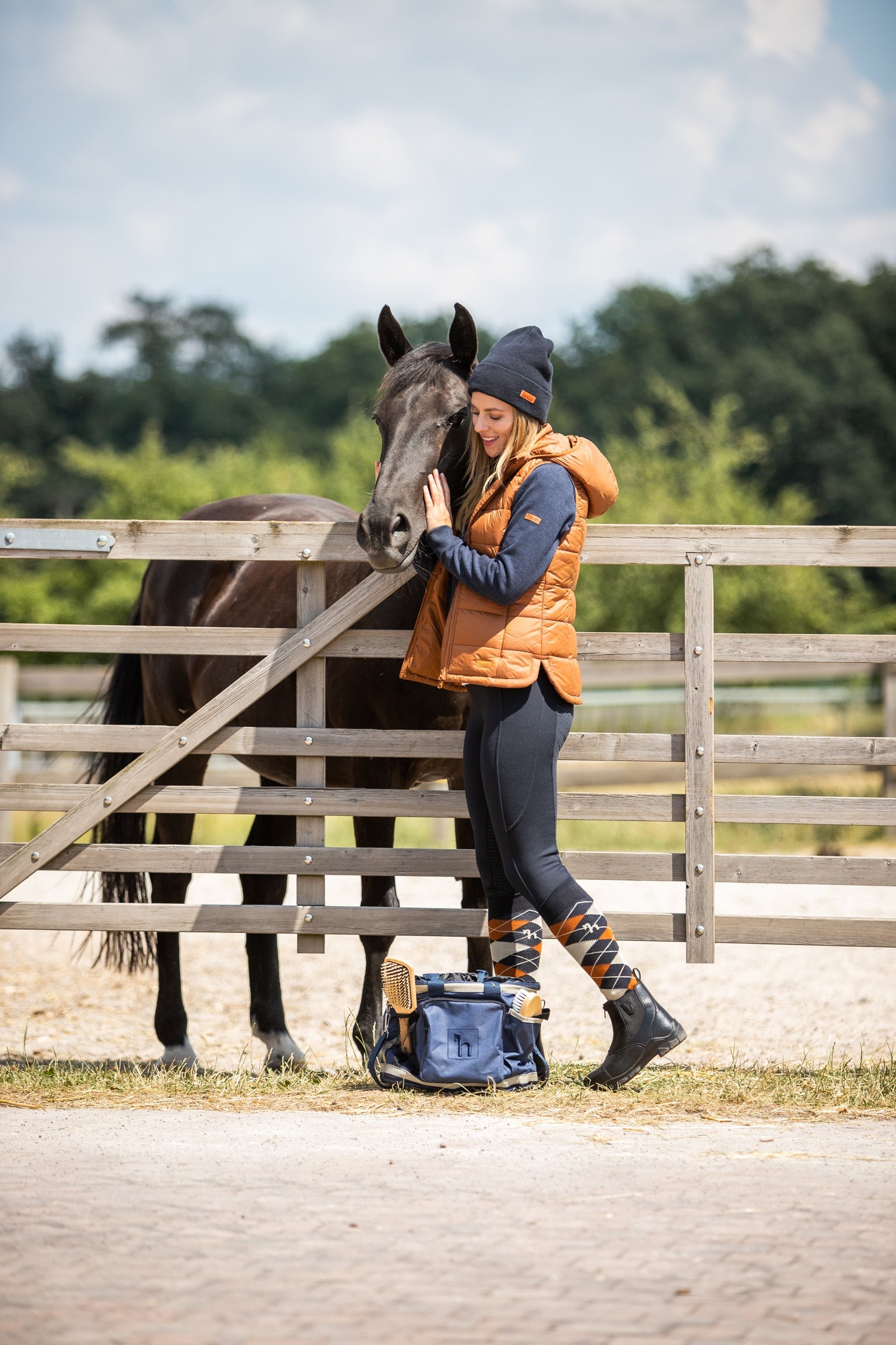 Horze Alana Checked Winter Riding Socks Socks