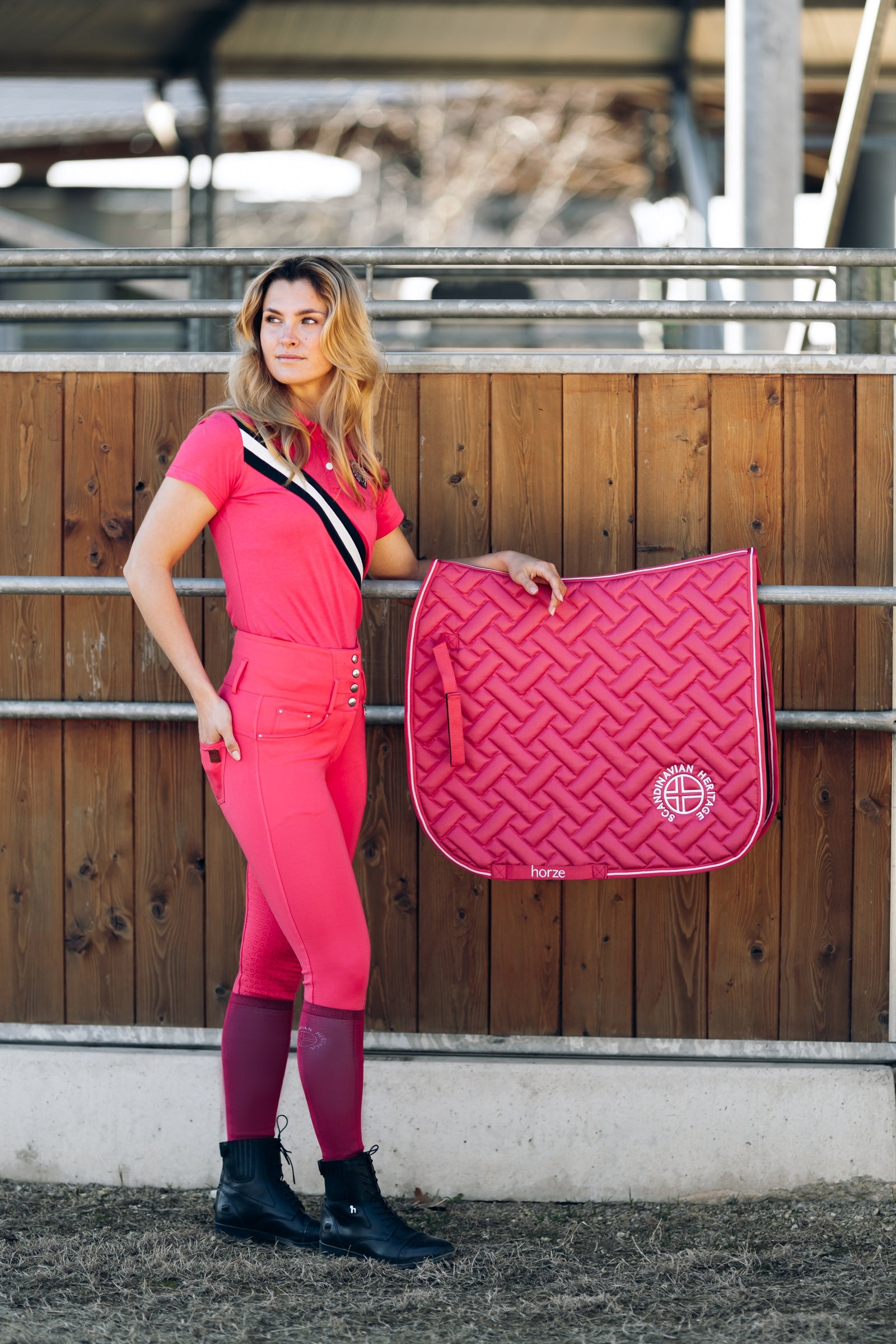 Horze Printed Riding Socks with Thin Shaft Socks