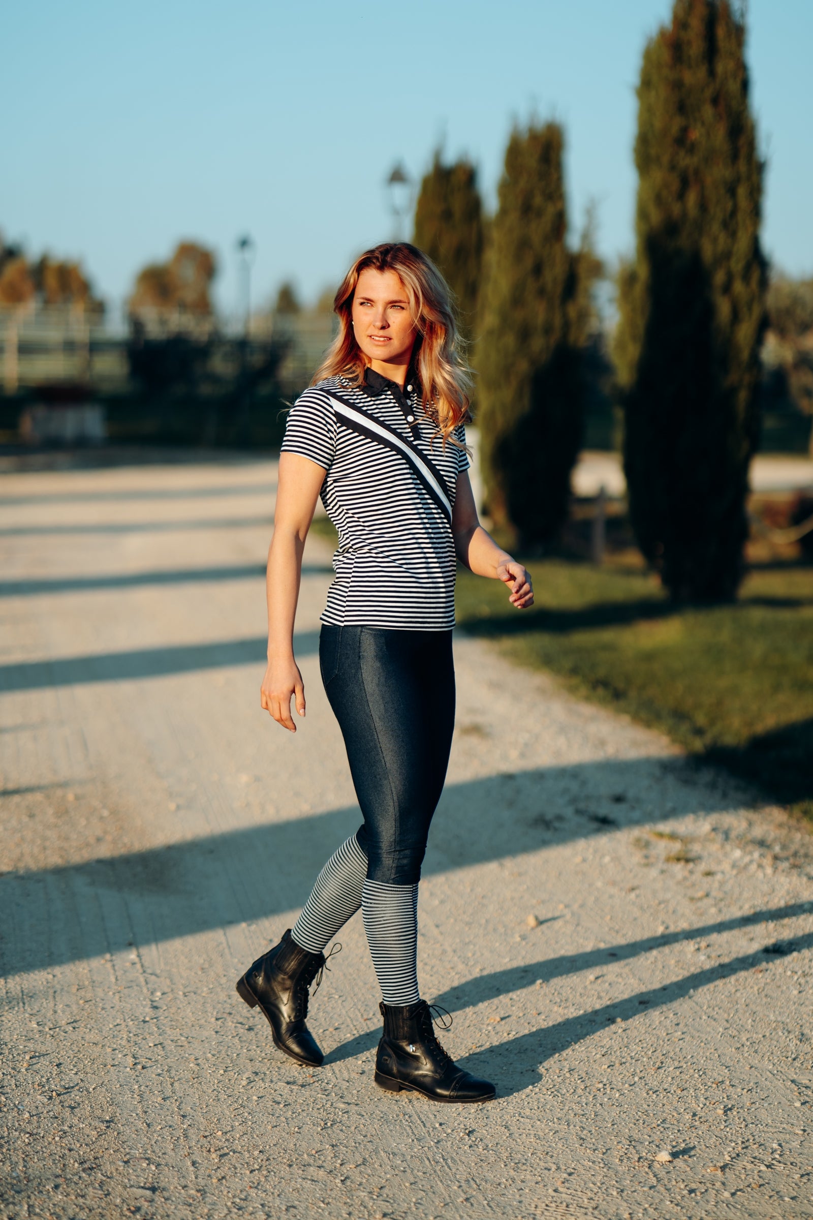 Horze Printed Riding Socks with Thin Shaft Socks