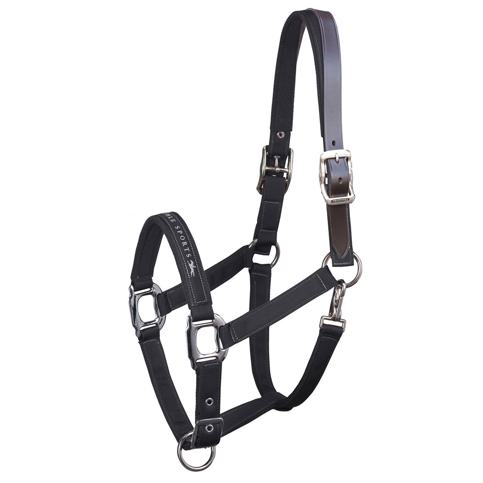 Schockemöhle Sports Memphus Breakaway, Nylon Halster + Leren riem Halsters & Halstertouwen