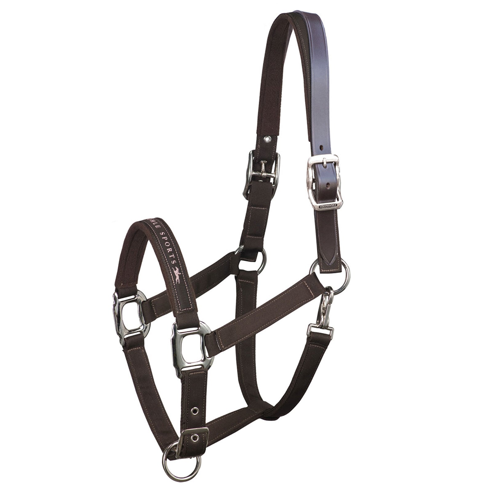 Schockemöhle Sports Memphus Breakaway, Nylon Halster + Leren riem Halsters & Halstertouwen
