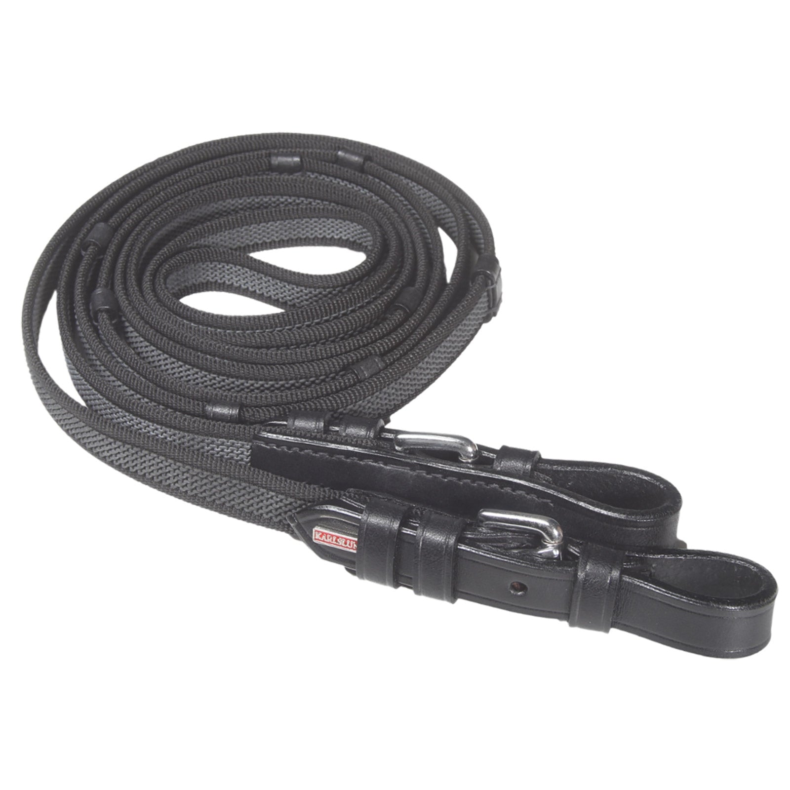 Karlslund Super Grip teugels met stoppers & gespen Hoofdstellen & Teugels