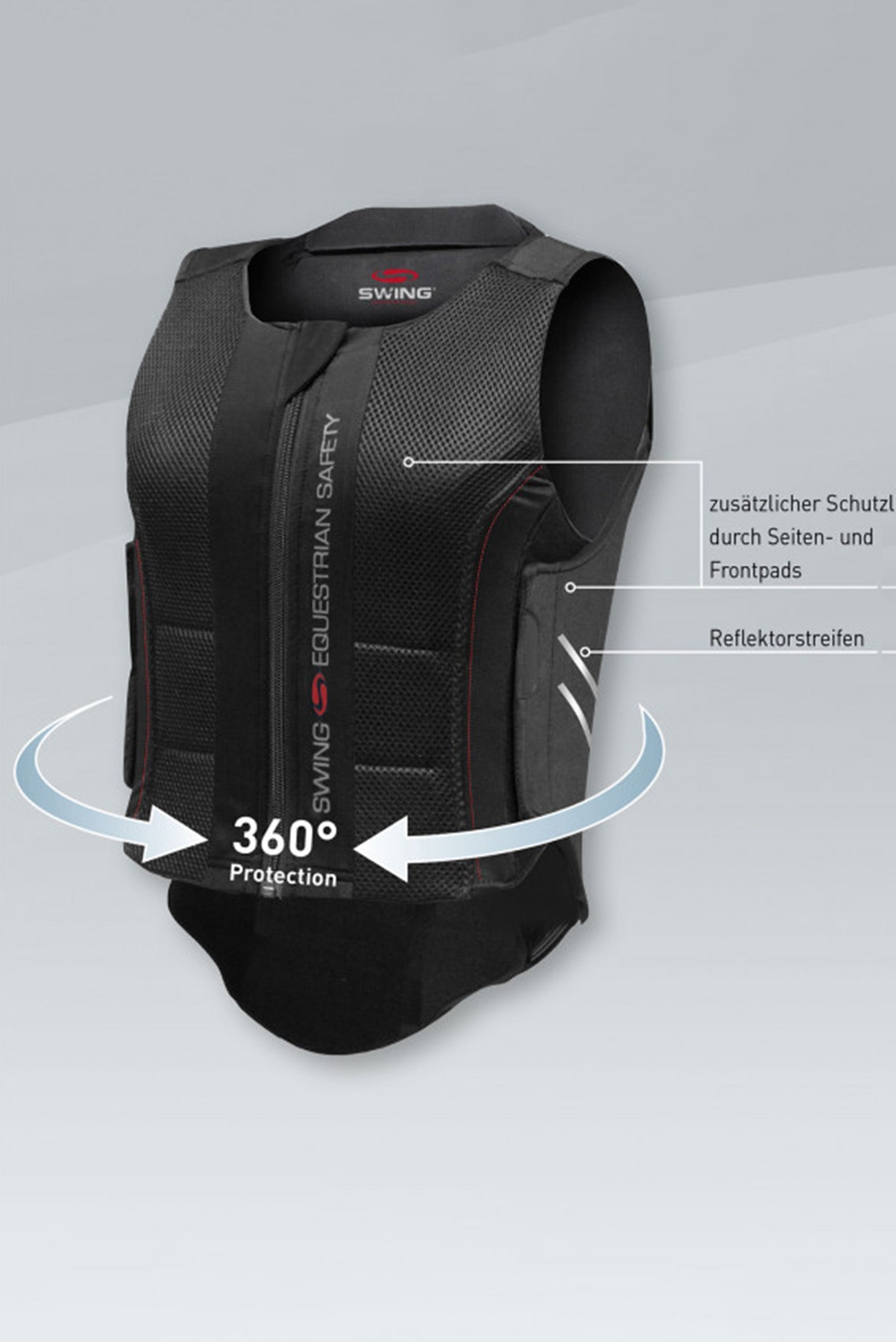 SWING P07 Flexible Back Protector, Adults Safety Equipment