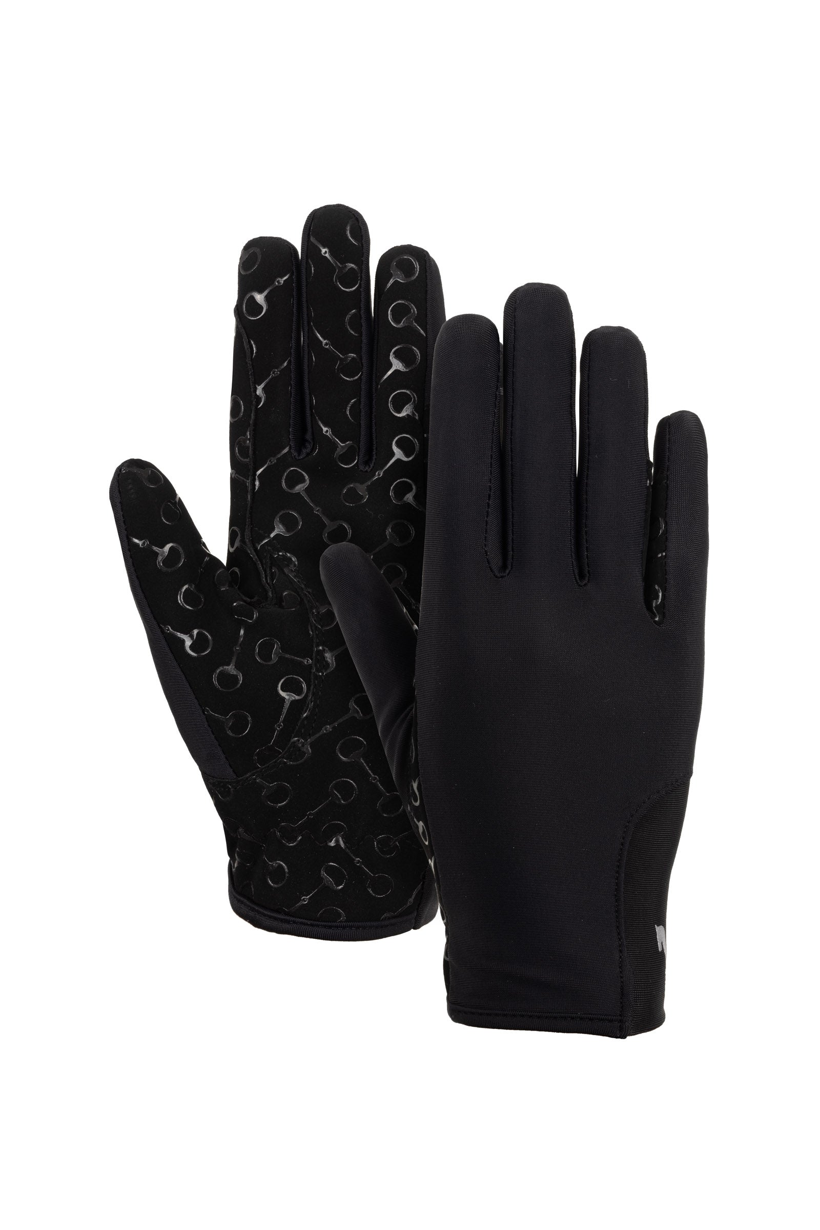 Horze Paardrijhandschoenen met siliconen palm print, kinderen Kinder paardrijkleding