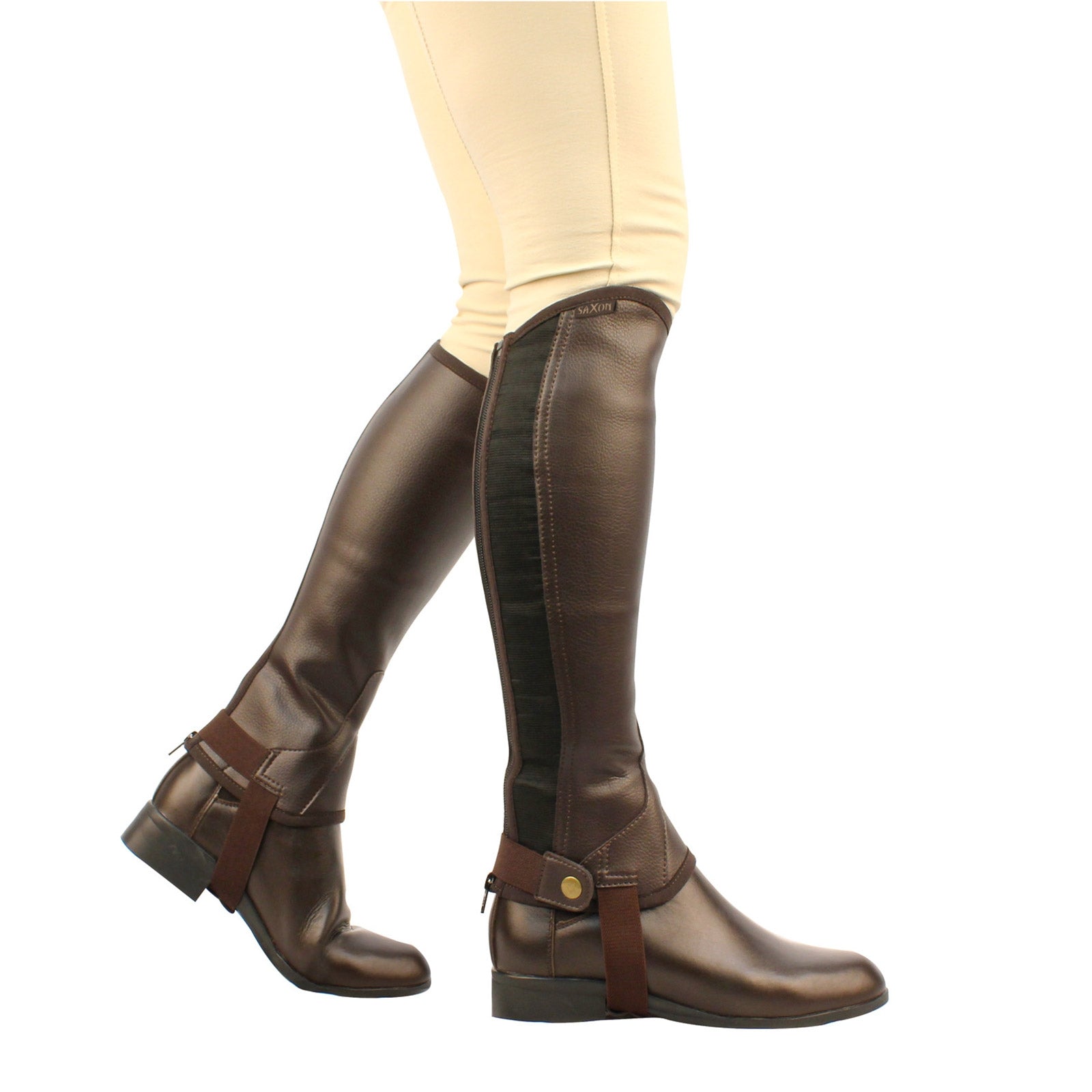 Saxon Equileather Half Chaps, Adult Paardrijlaarzen & chaps