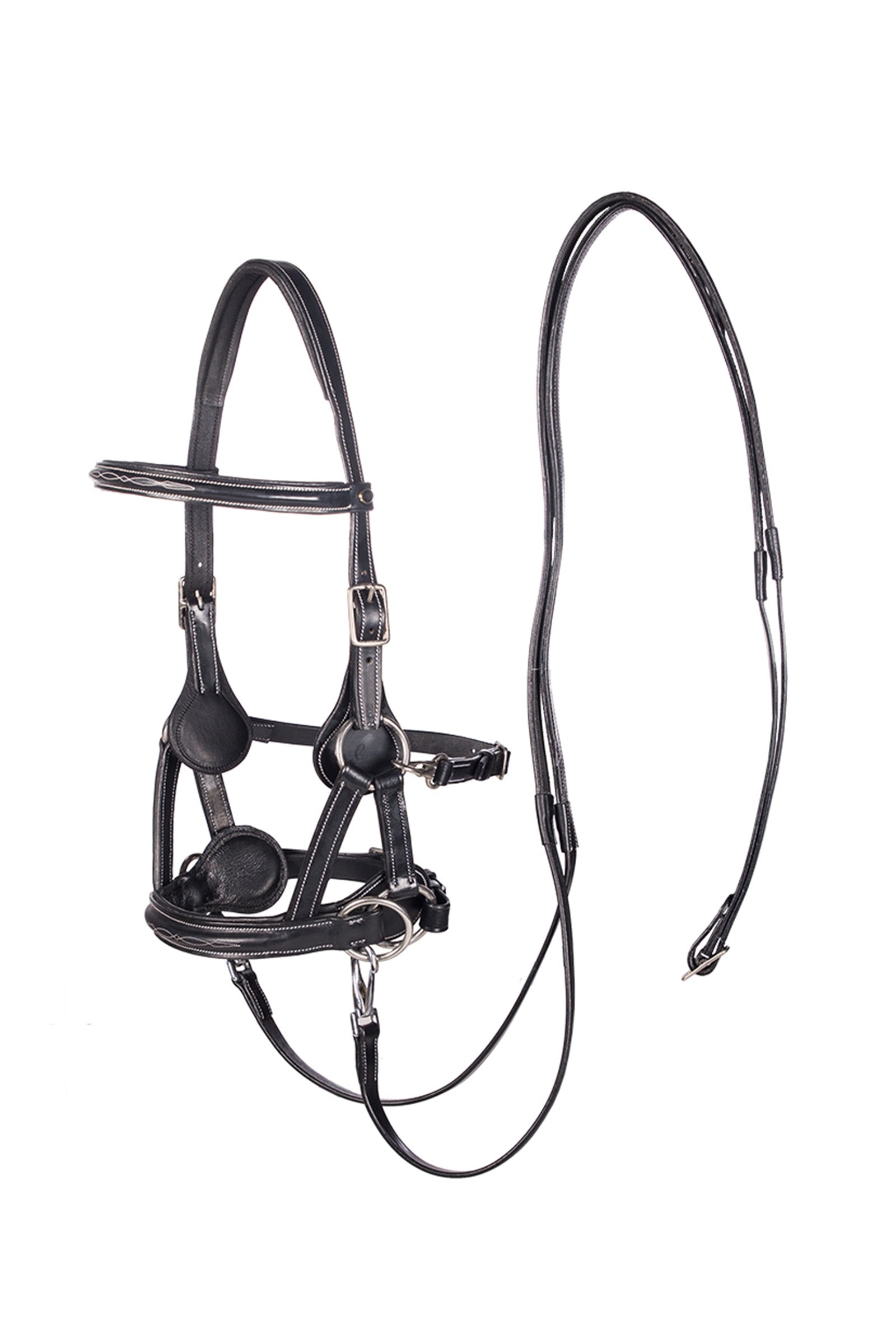 F.R.A. Freedom Riding Articles Flandy Side Pull (System 3) Engels leder Hoofdstellen & Teugels