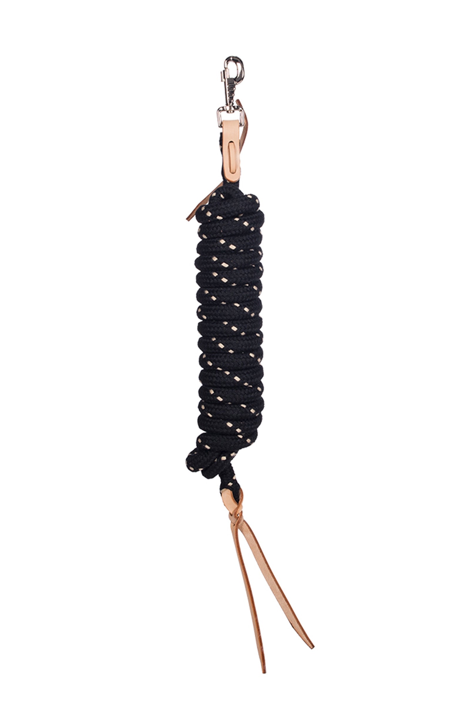 F.R.A. Freedom Riding Articles Jarn Nh Loswerktouw 14 mm Profi leder, met ooghaak, 4,2 meter Longeren & Longeerhulp