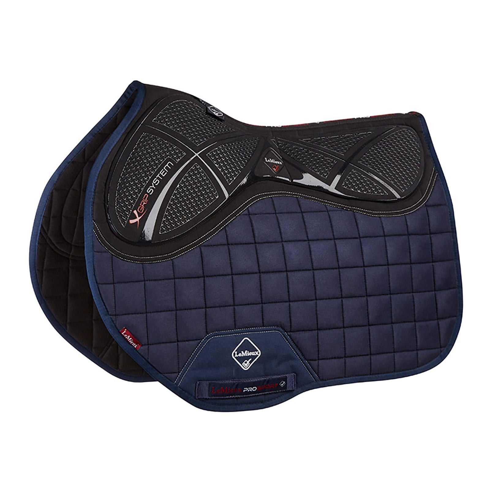 LeMieux X-Grip Silicone Eurojump Square Saddle Pads