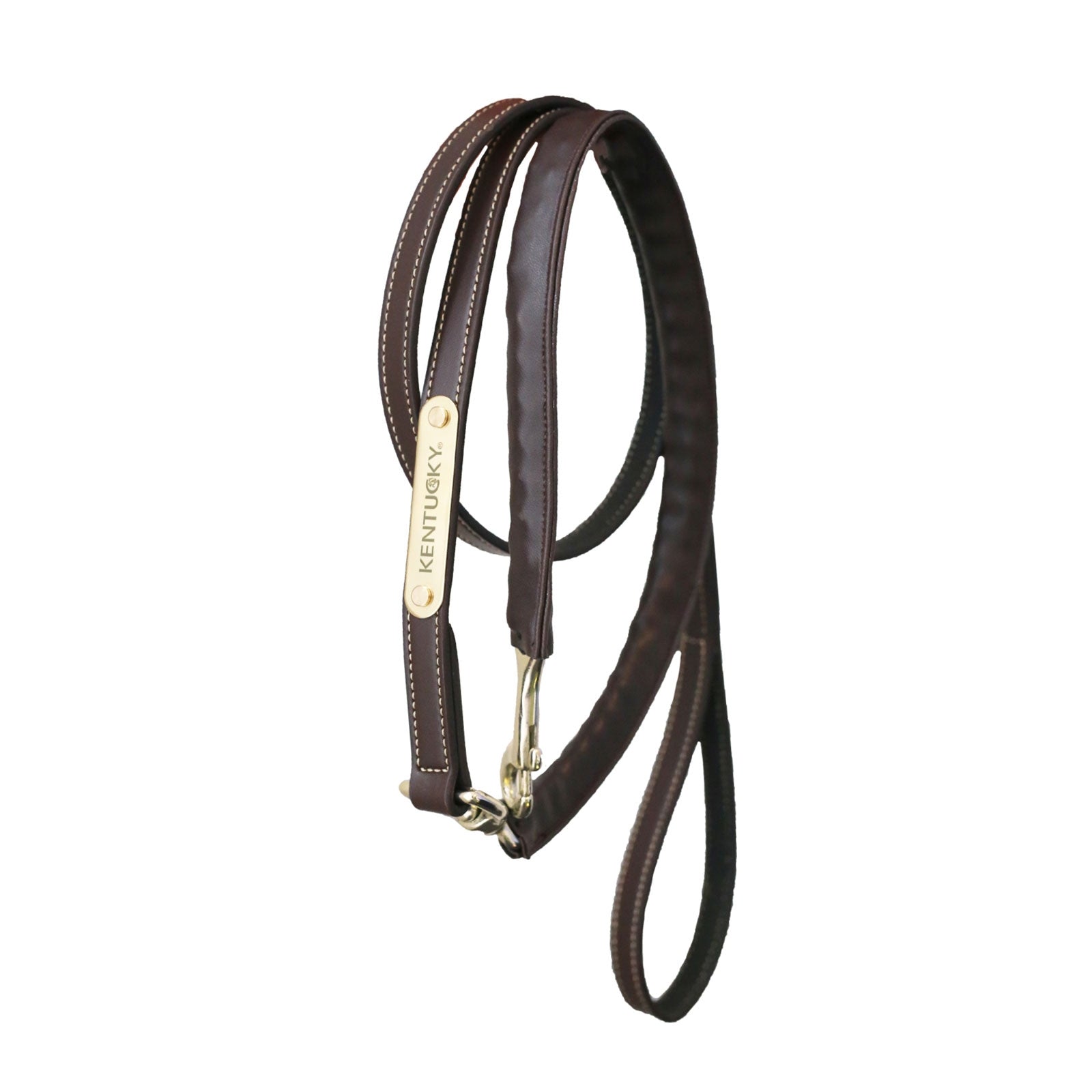 Kentucky Horsewear Presentatielijn met leder beklede ketting Halsters & Halstertouwen