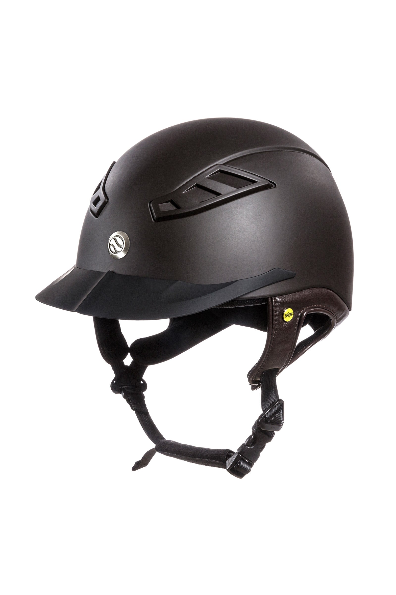 Back on Track EQ3 MIPS Lynx Smooth Top Paardrijcap Paardrijcaps & Bodyprotectors