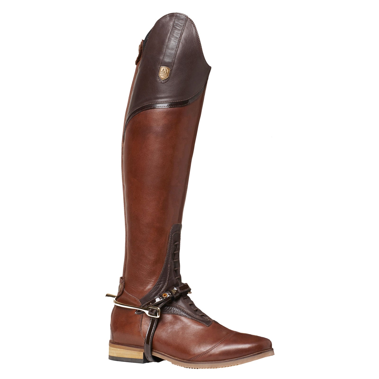 Mountain Horse Jubilé Patent Sporenriemen Zwepen