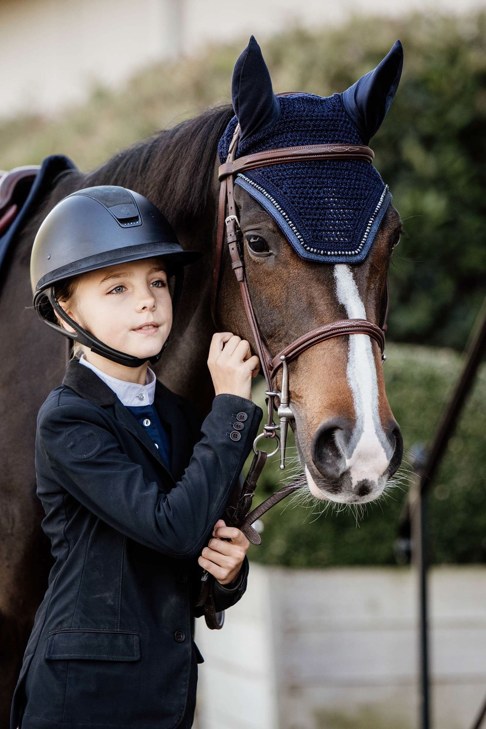 Kentucky Horsewear Wellington Glitter Fly Veil Saddle Pads