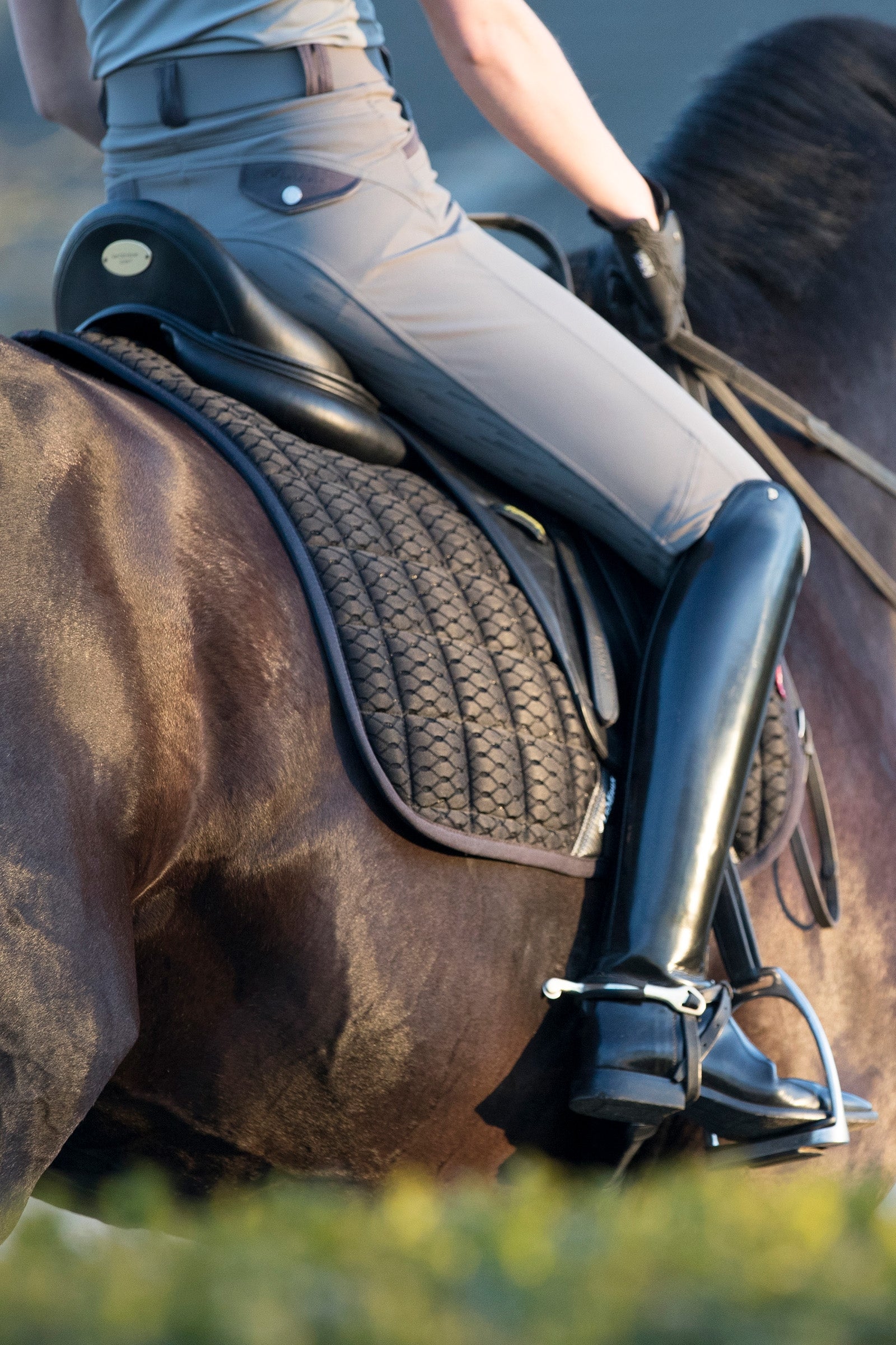 LeMieux Carbon Mesh Air Square Dressage Saddle Pad Saddle Pads