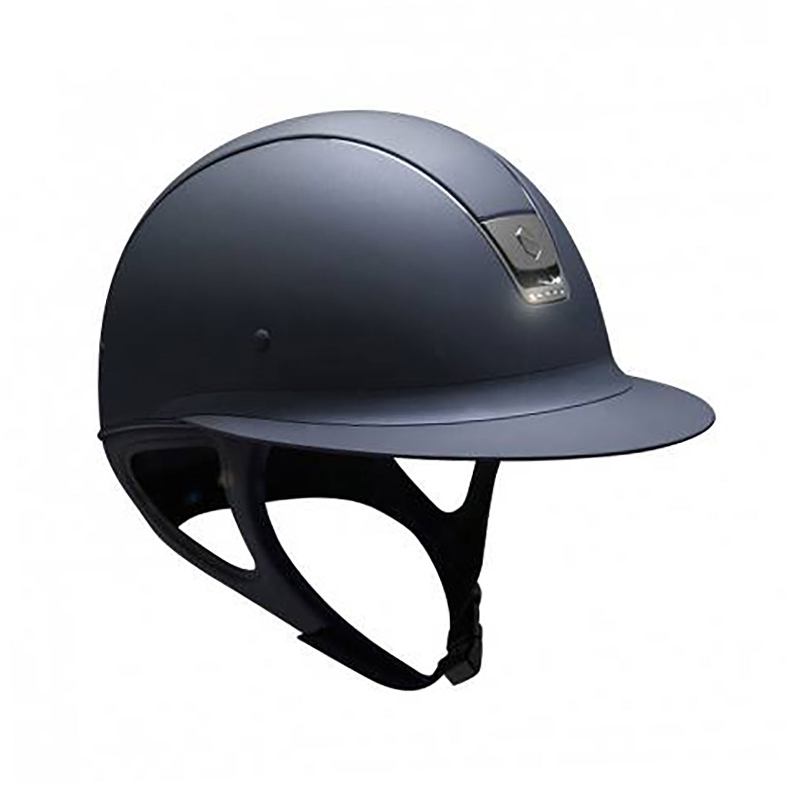 Samshield Miss Shield Shadowmatt Helmet, Black Chrome w/ 5 Swarovski (without Liner) Paardrijcaps & Bodyprotectors