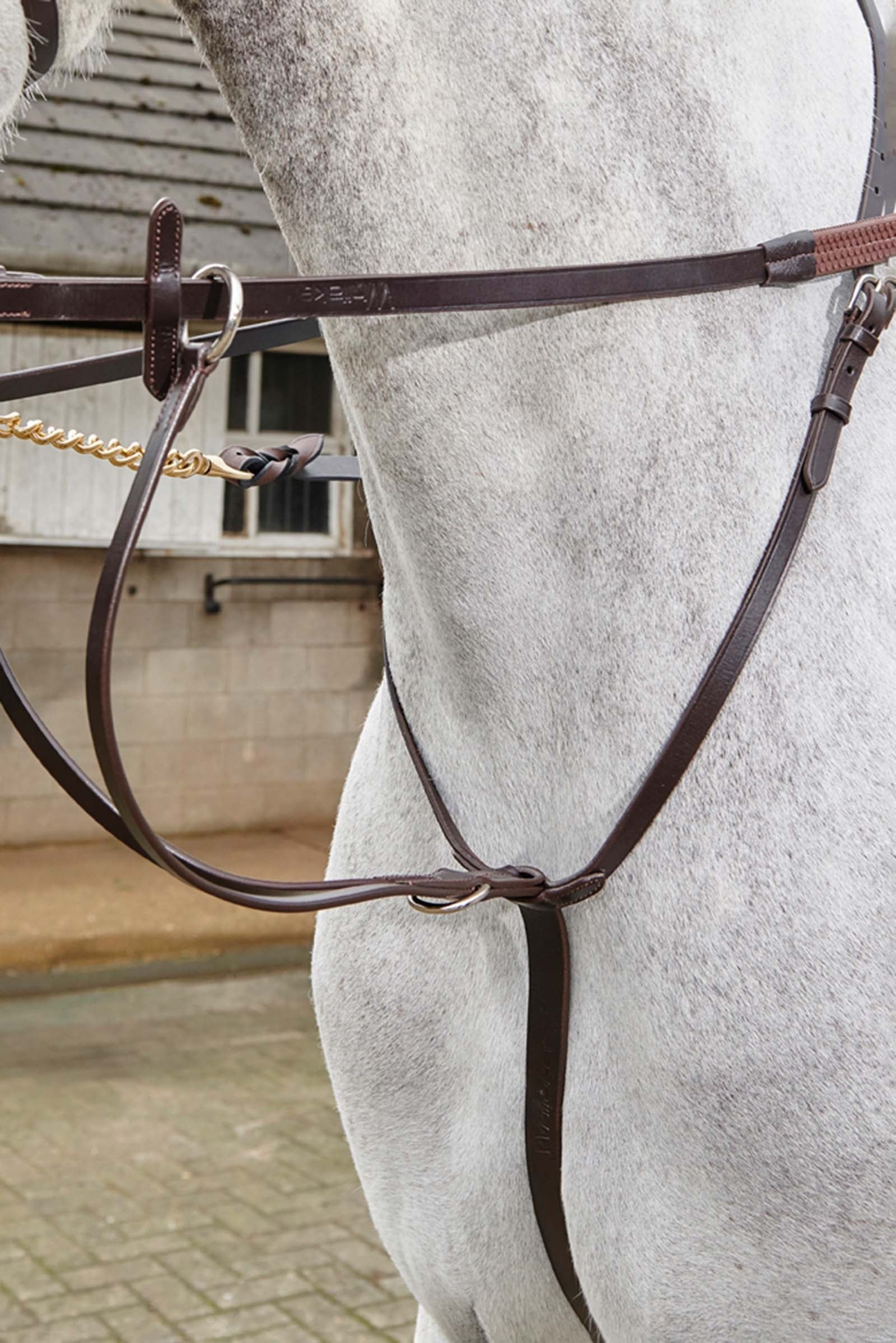 John Whitaker Lynton 16 mm rubberen teugels met noppen grip Hoofdstellen & Teugels