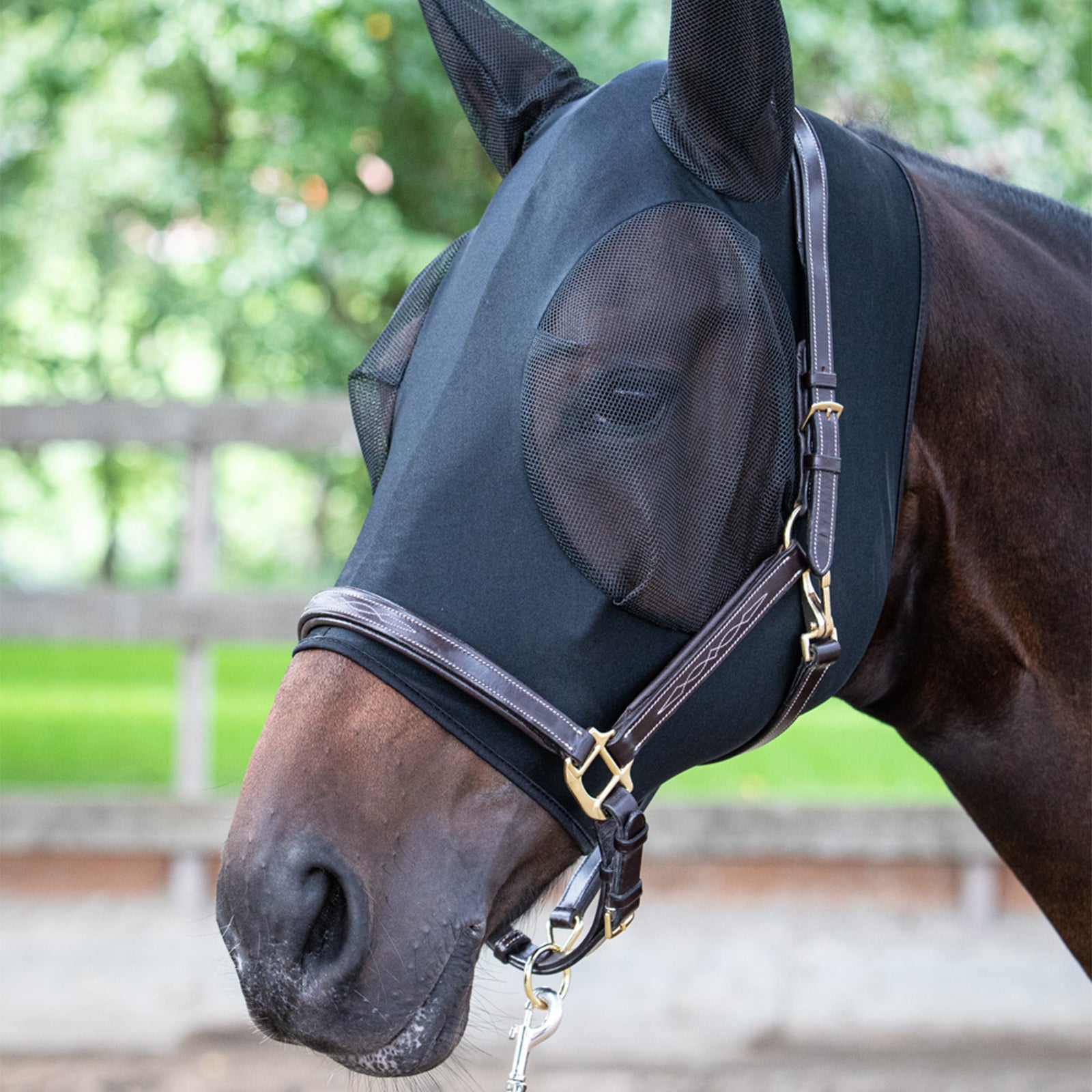 Harry's Horse Fly Mask SkinFit with Ears Vliegenbescherming