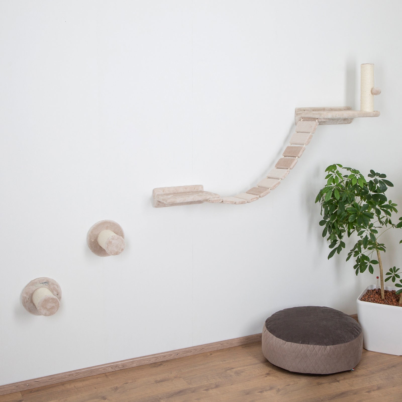 Kerbl Klimwand voor katten Matterhorn, 6-delig, beige Huisdieren