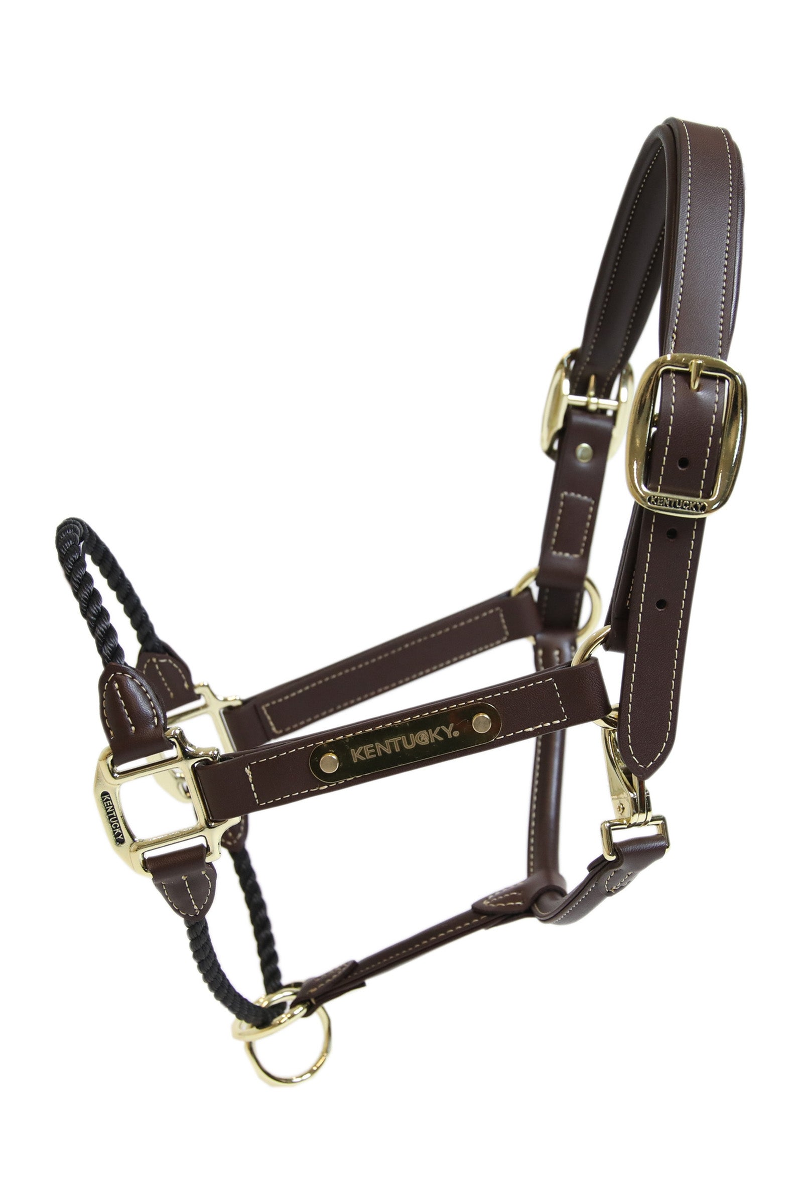 Kentucky Horsewear Leather Rope Halter Halsters & Halstertouwen