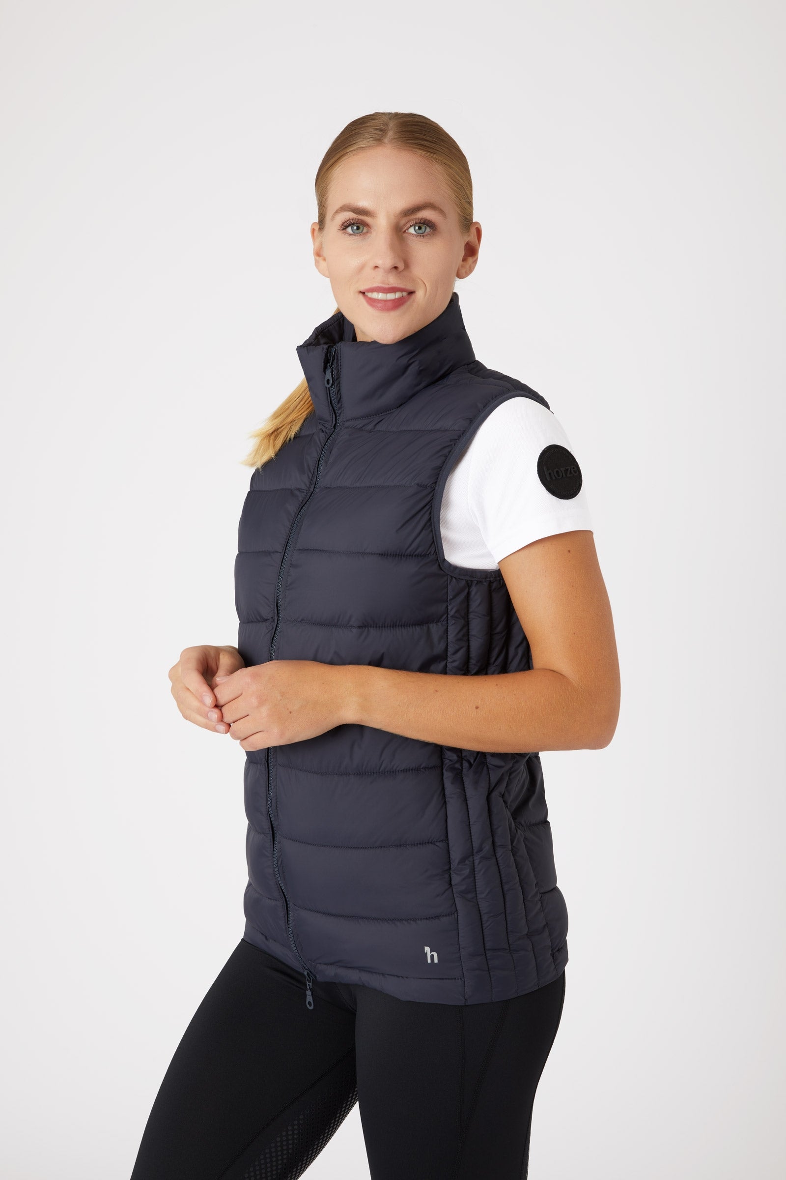 Horze Avery Gevoerde Club Bodywarmer, unisex Dames paardrijkleding