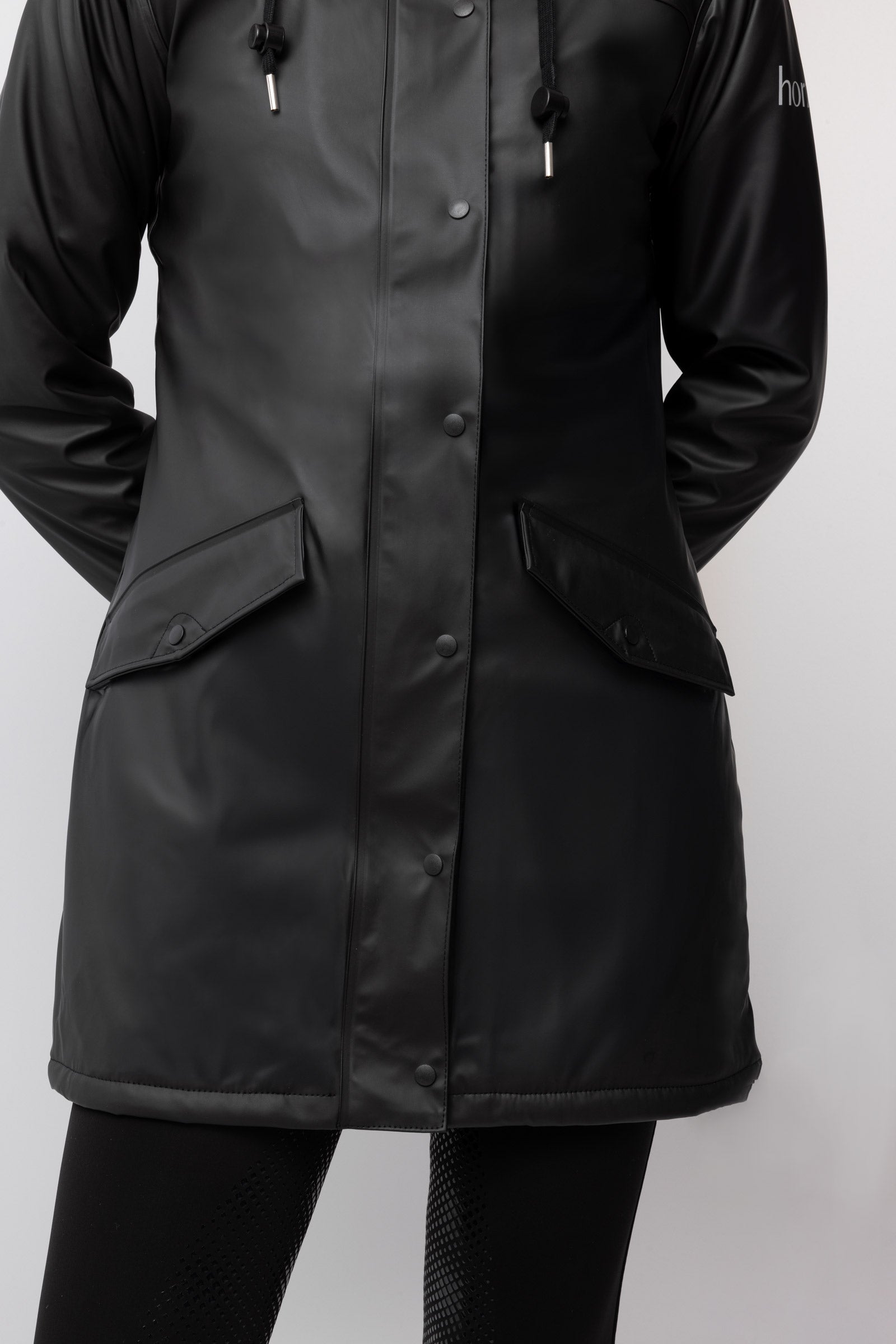 Horze Billie Women's PU Rain Riding Jacket with Fleece Women’s Riding Clothing