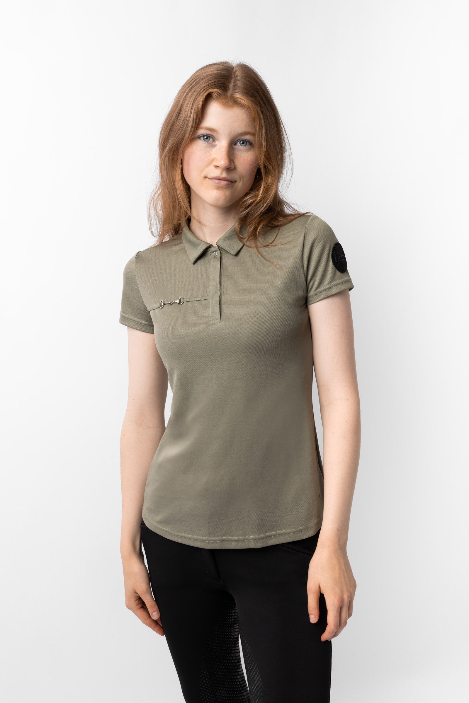 Horze Denise Functioneel Poloshirt, korte mouwen, dames Dames paardrijkleding