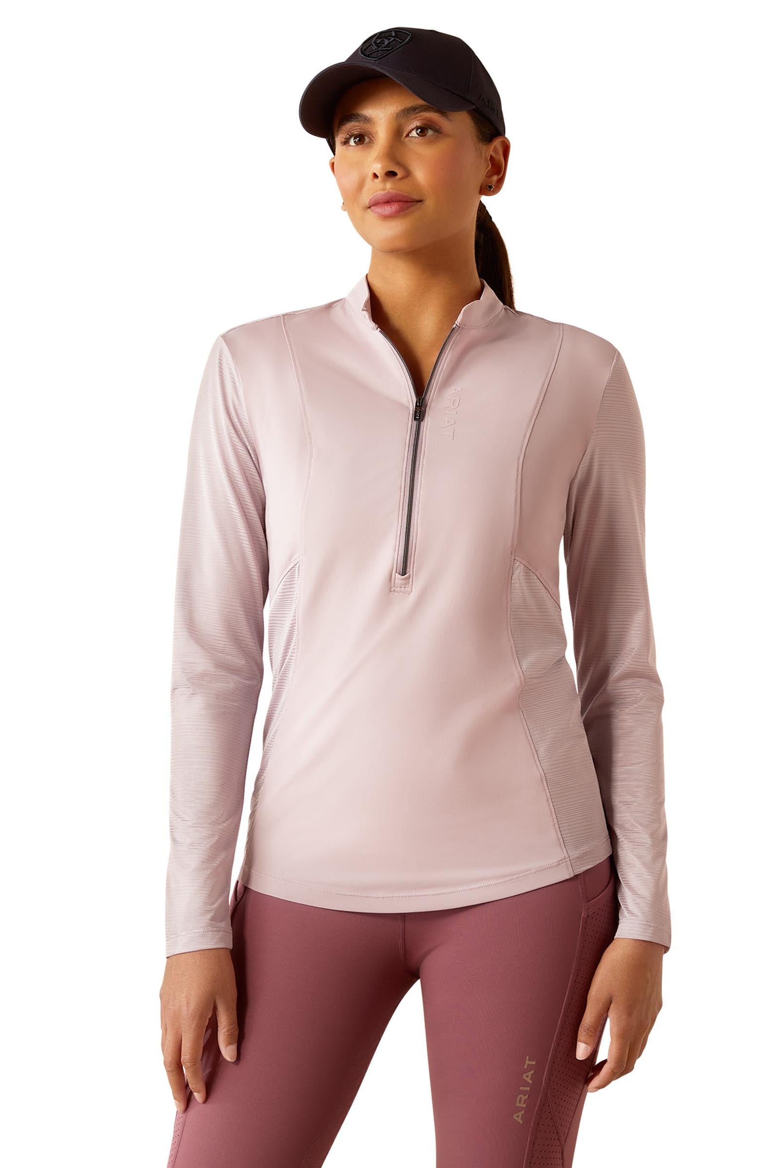 Ariat Breathe damesfunctioneel shirt met lange mouwen en 1/4 ritssluiting Dames paardrijkleding